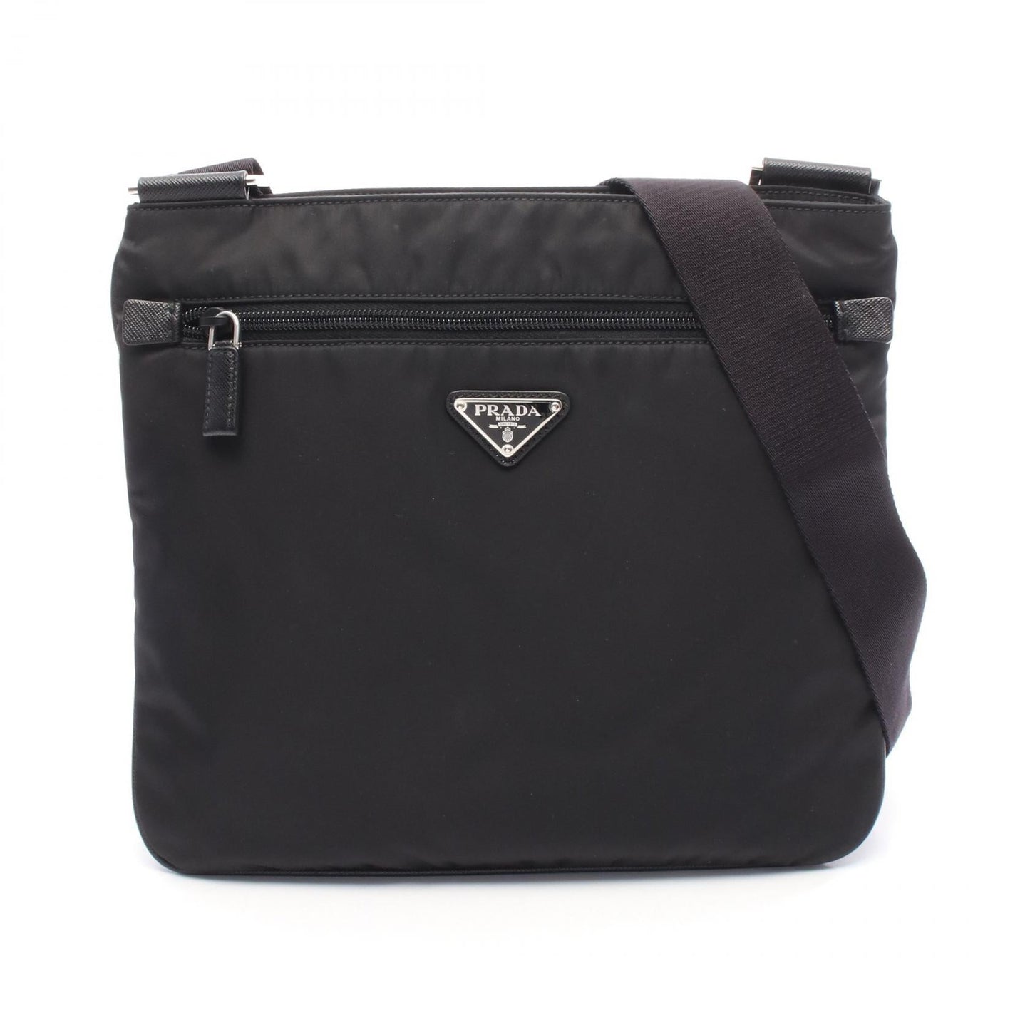 Prada Tessuto Saffi Shoulder Bag Leather Nylon Saffiano Shoulder Bag 1