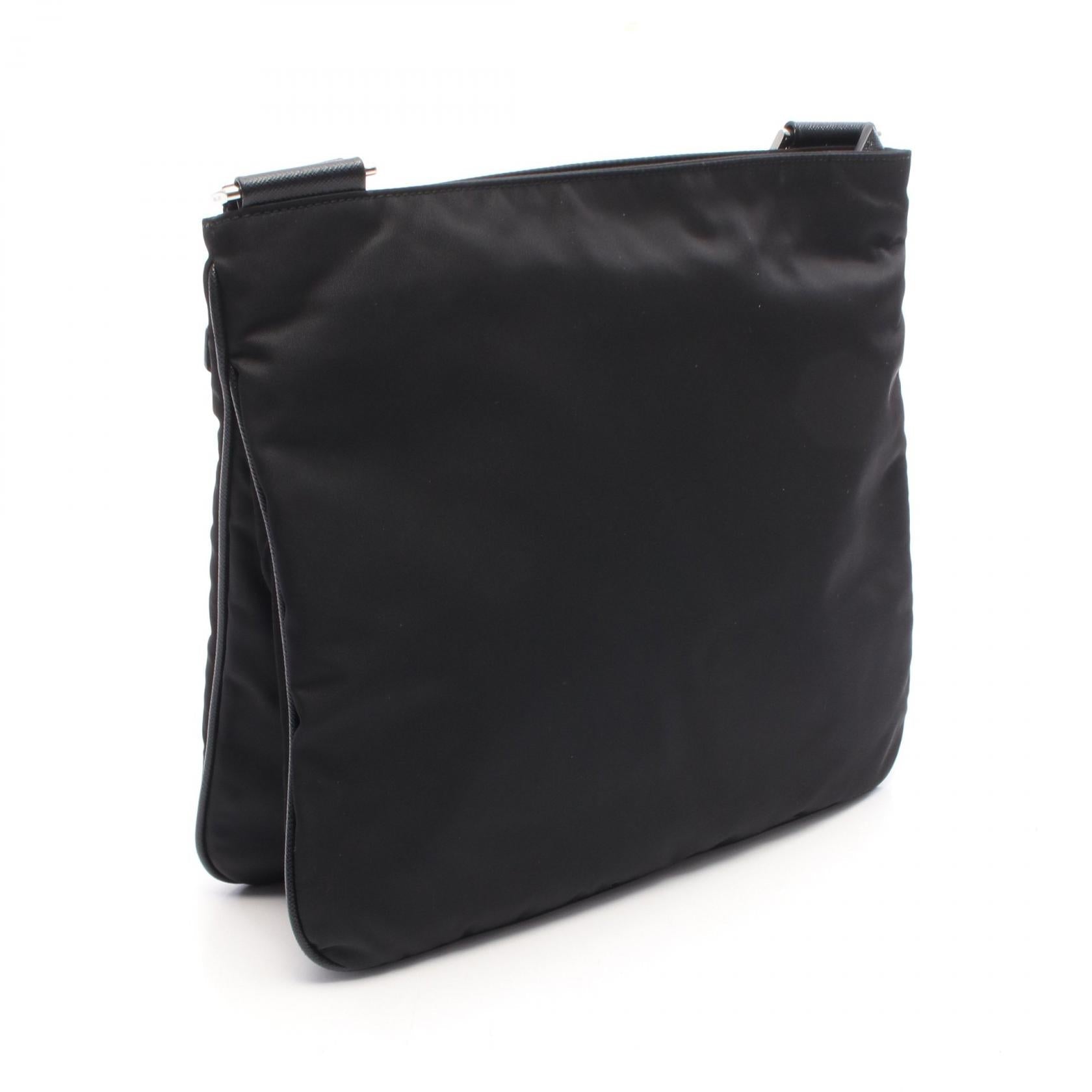 Prada Tessuto Saffi Shoulder Bag Leather Nylon Saffiano Shoulder Bag 1