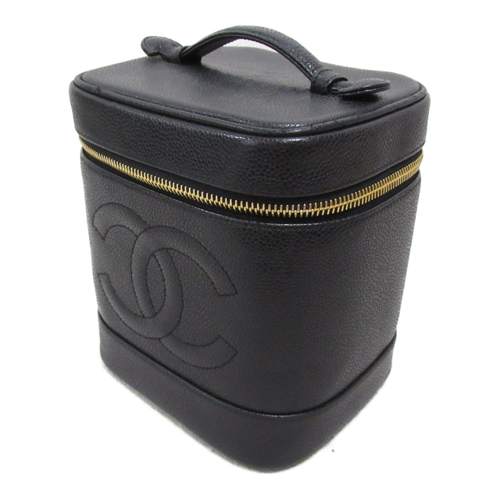 Chanel Caviar Skin Vanity Handbag Black
