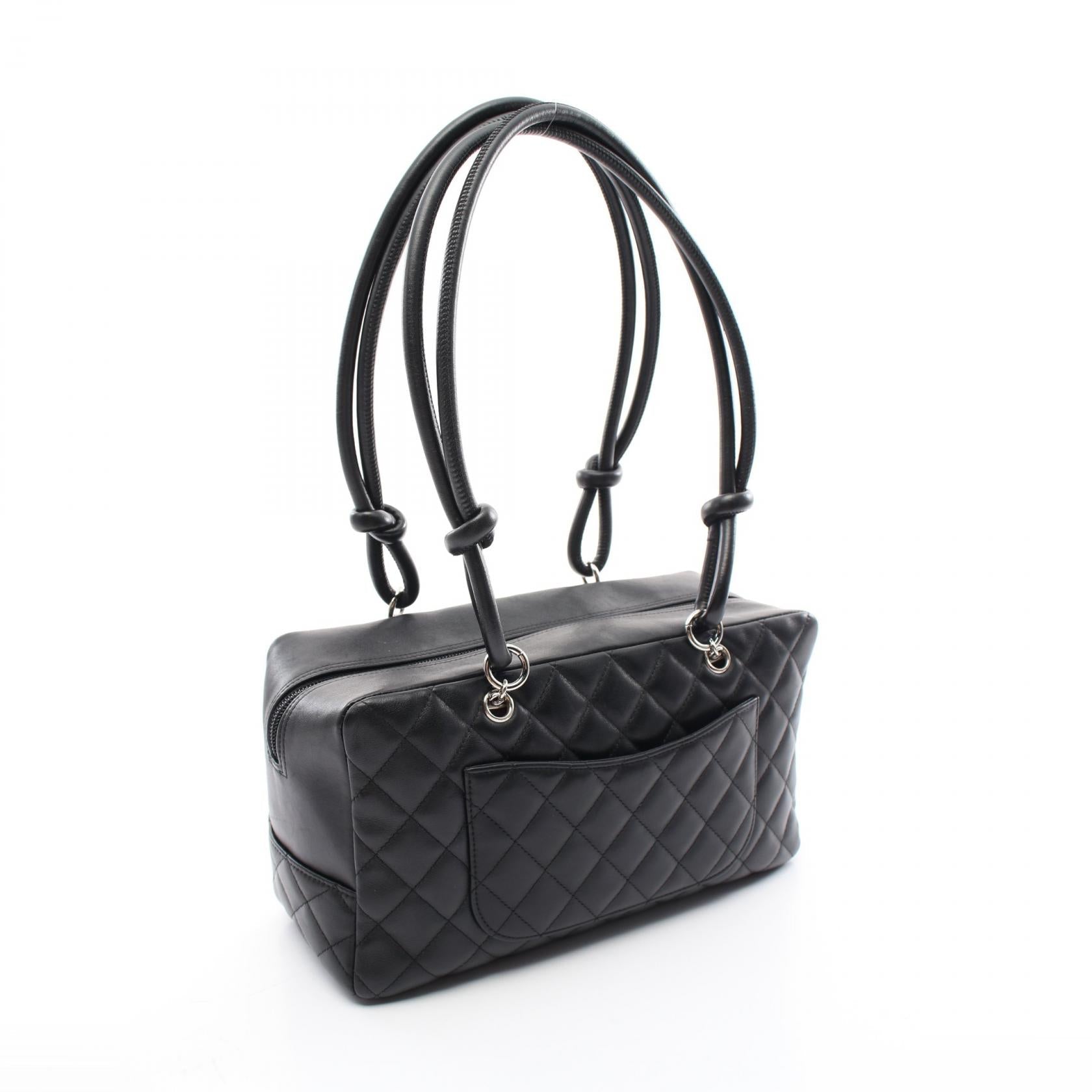 Chanel Cambon Line Leather Bowling Bag A25171
