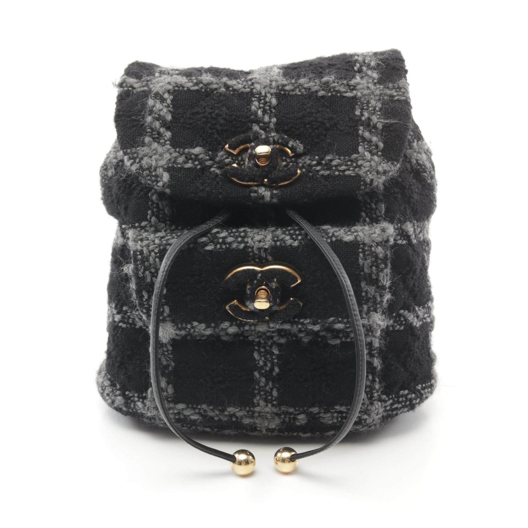 Chanel Coco Mark Fabric Backpack