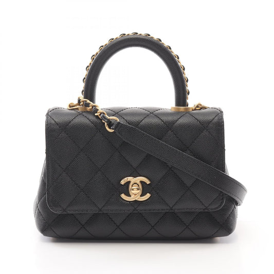 Chanel Coco Handle Grained Calfskin Handbag