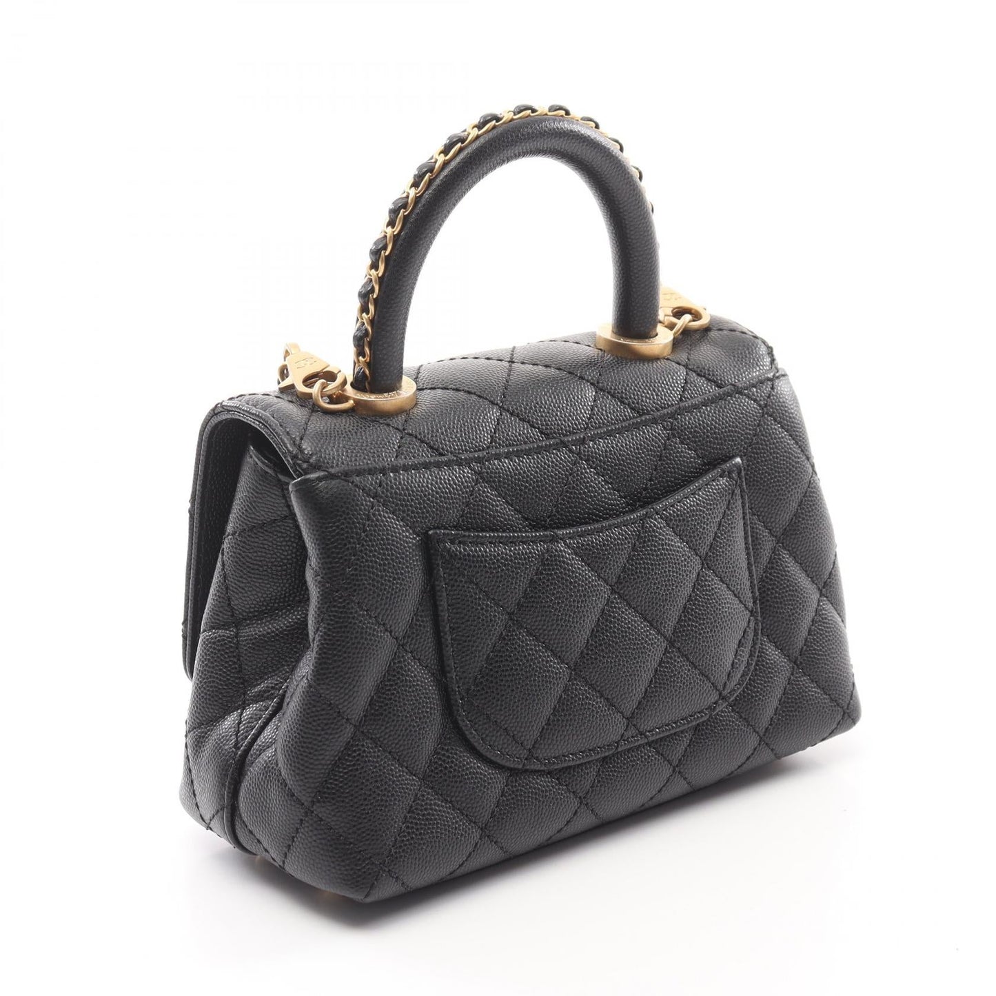 Chanel Coco Handle Grained Calfskin Handbag