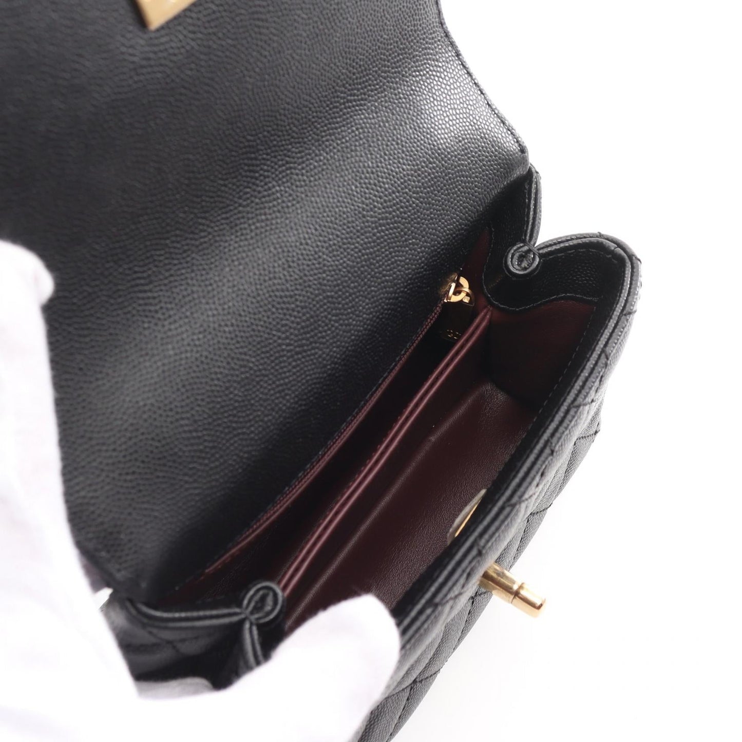Chanel Coco Handle Grained Calfskin Handbag