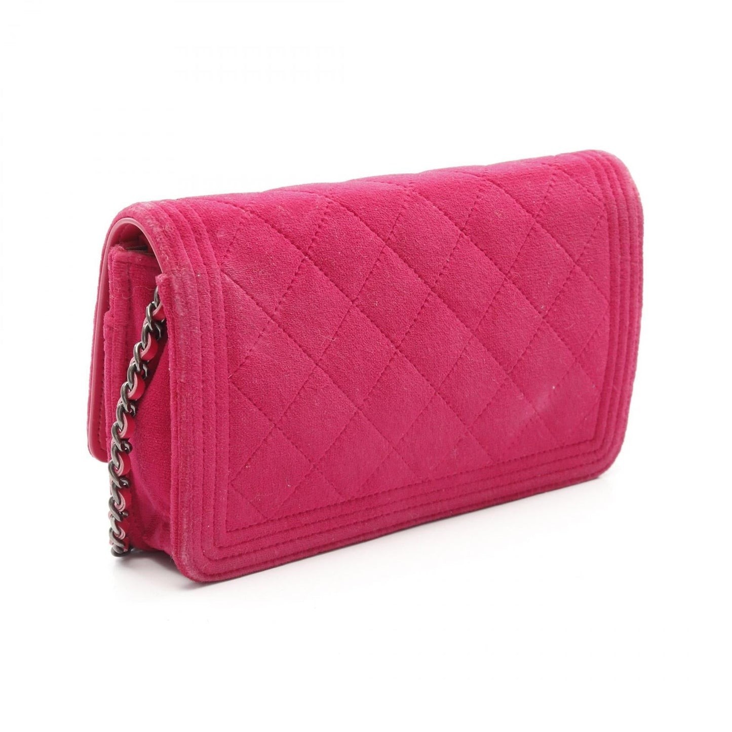 Chanel Boy Chanel Fabric Lambskin Shoulder Bag