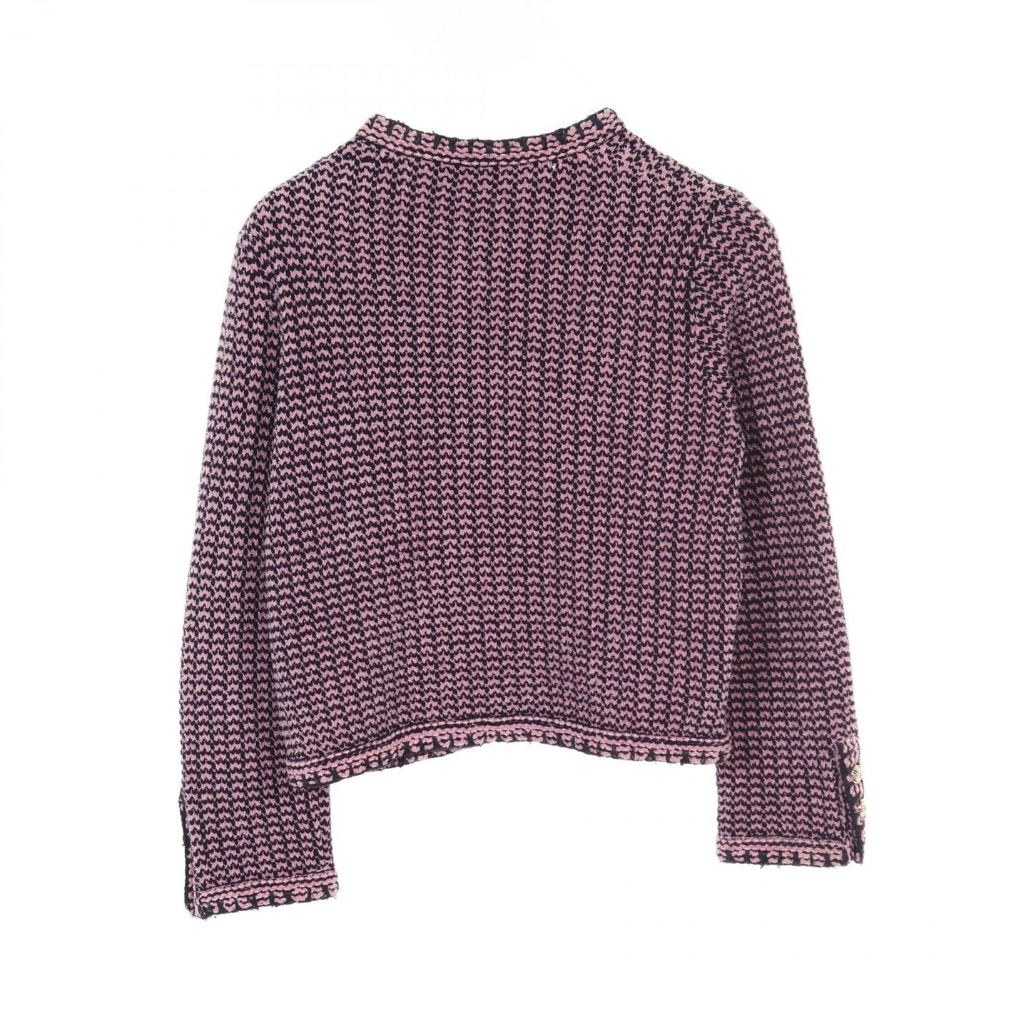 Chanel Coco Mark Button Cashmere Cotton Cardigan Bag