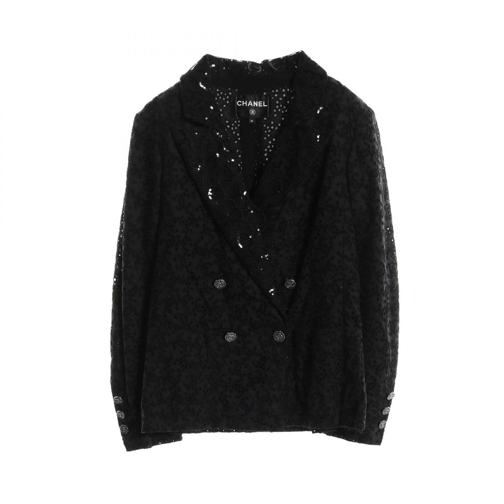 Chanel Coco Mark Eyelet Cotton/Polyester Outerwear