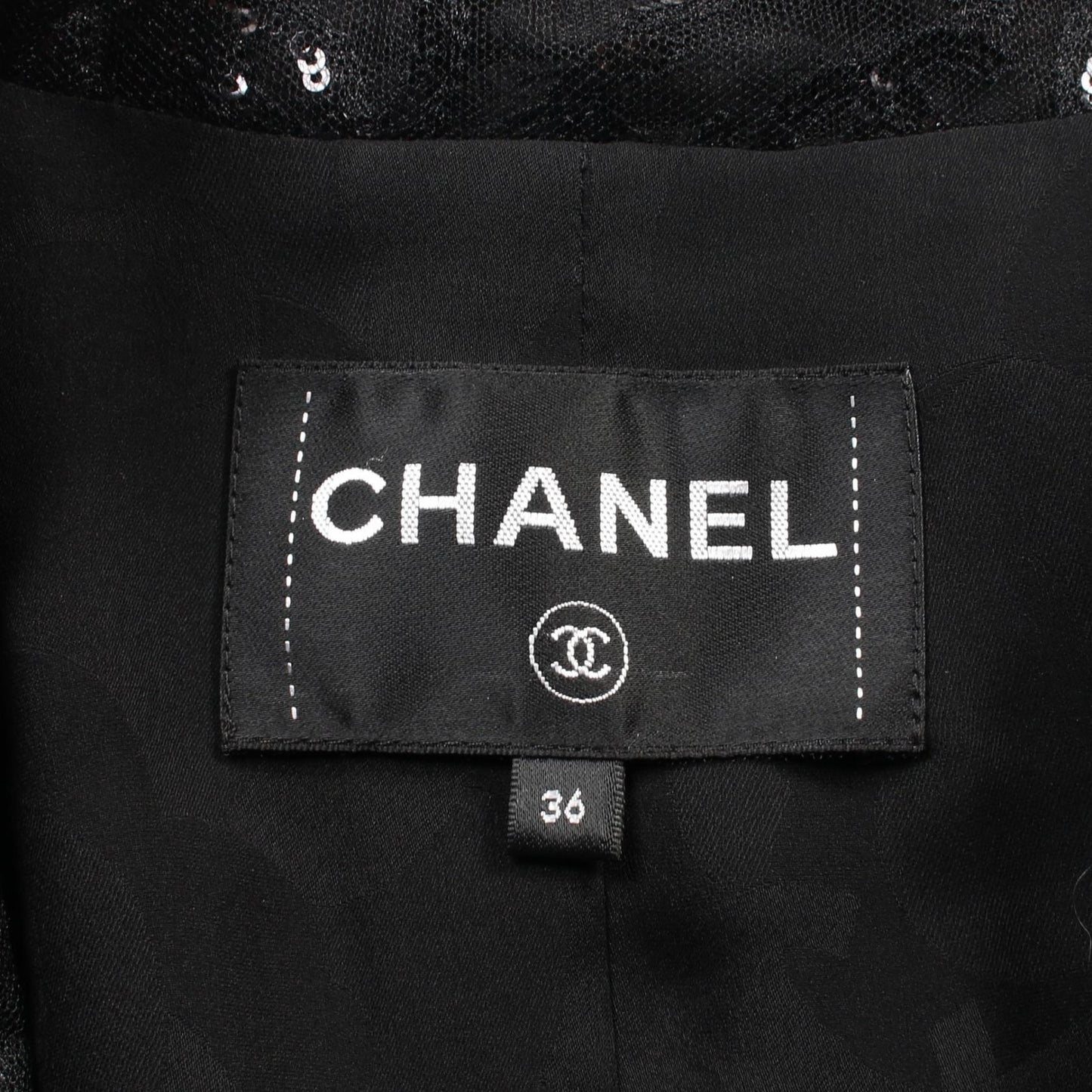 Chanel Coco Mark Eyelet Cotton/Polyester Outerwear Bag