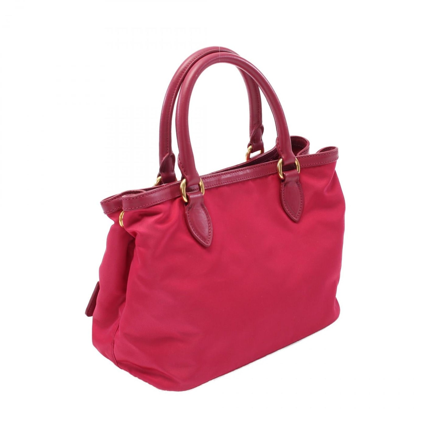 Prada Tessuto Soft Ca Handbag Leather Nylon Travel Bag