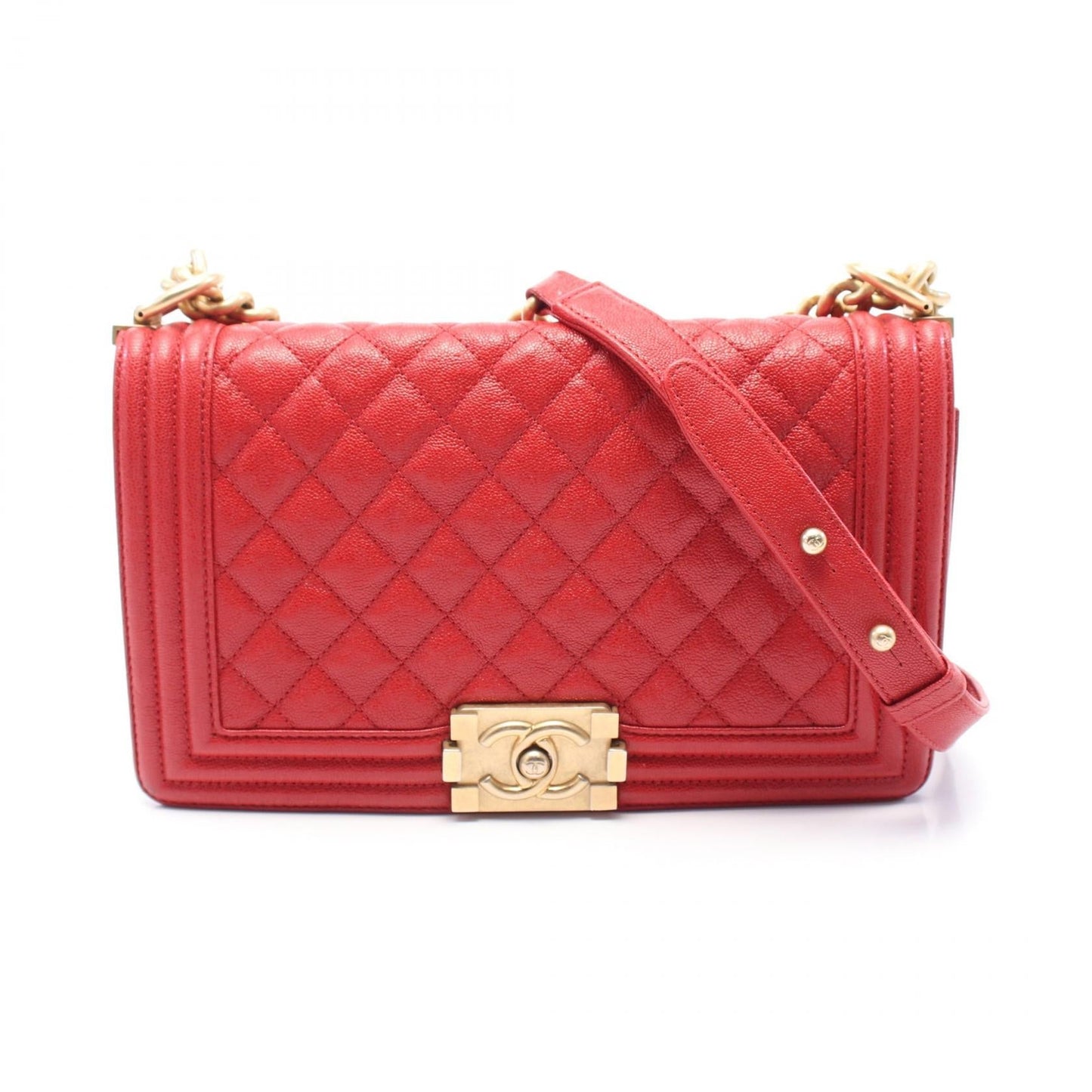 Chanel Boy Chanel Grained Calfskin Shoulder Bag