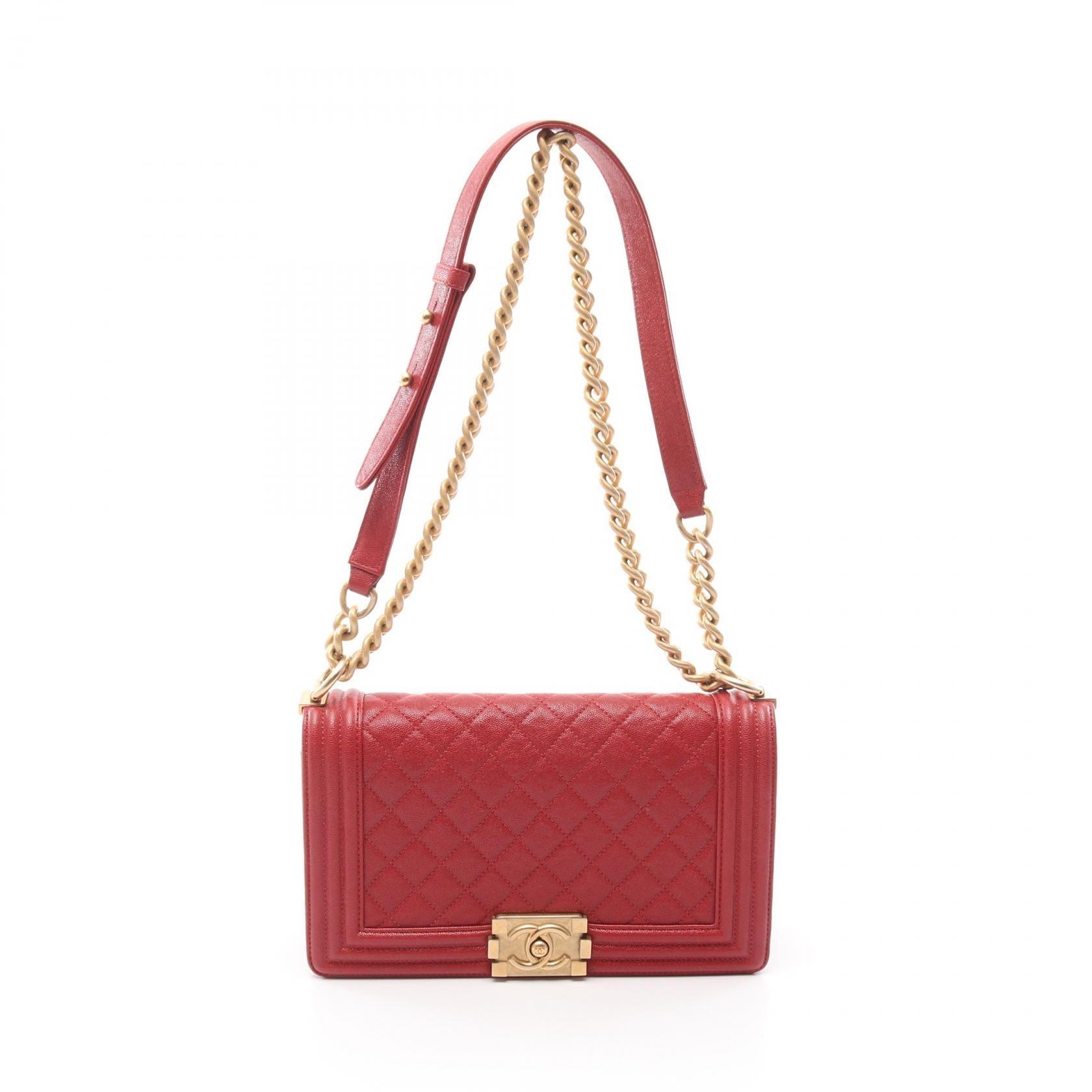 Chanel Boy Chanel Grained Calfskin Shoulder Bag