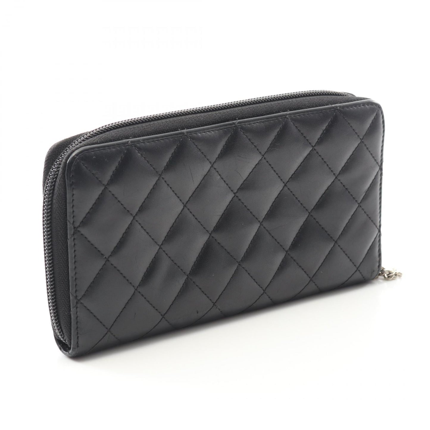 Chanel Cambon Line Leather Long Wallet