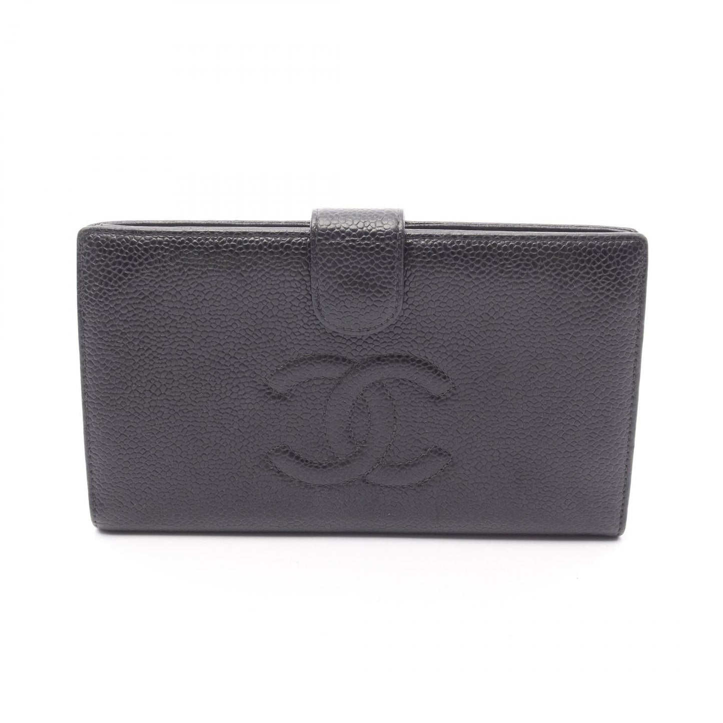 Chanel Coco Mark Caviar Skin Long Wallet