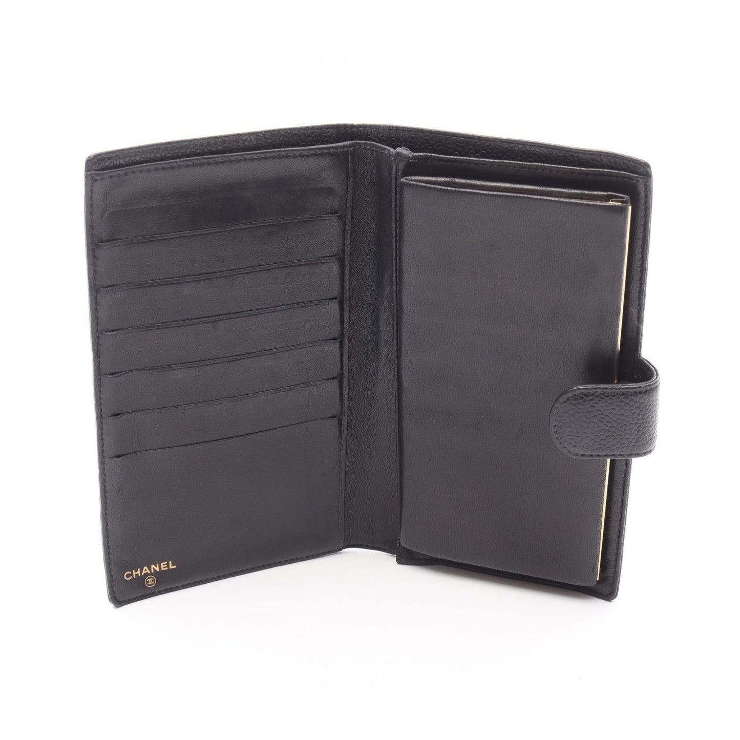 Chanel Coco Mark Caviar Skin Long Wallet