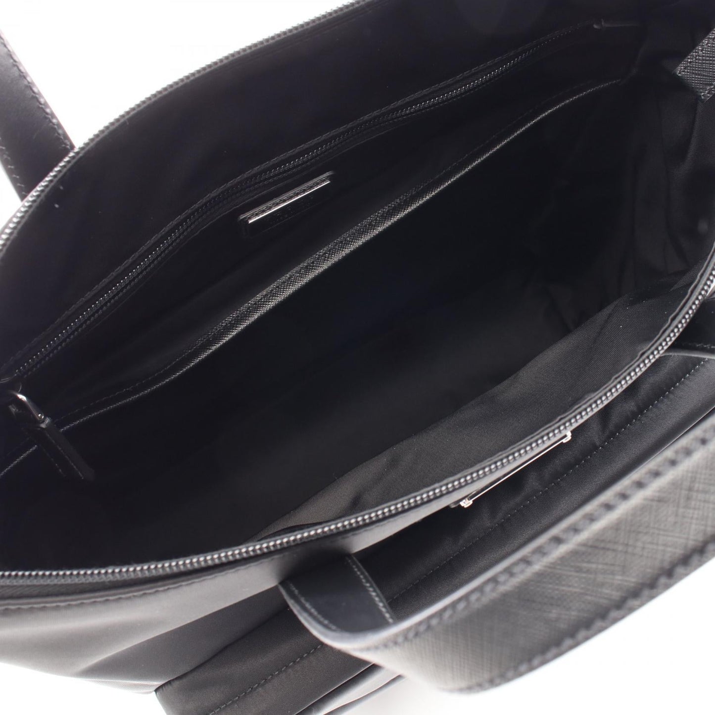 Prada Tessuto Backpack Leather Nylon Saffiano