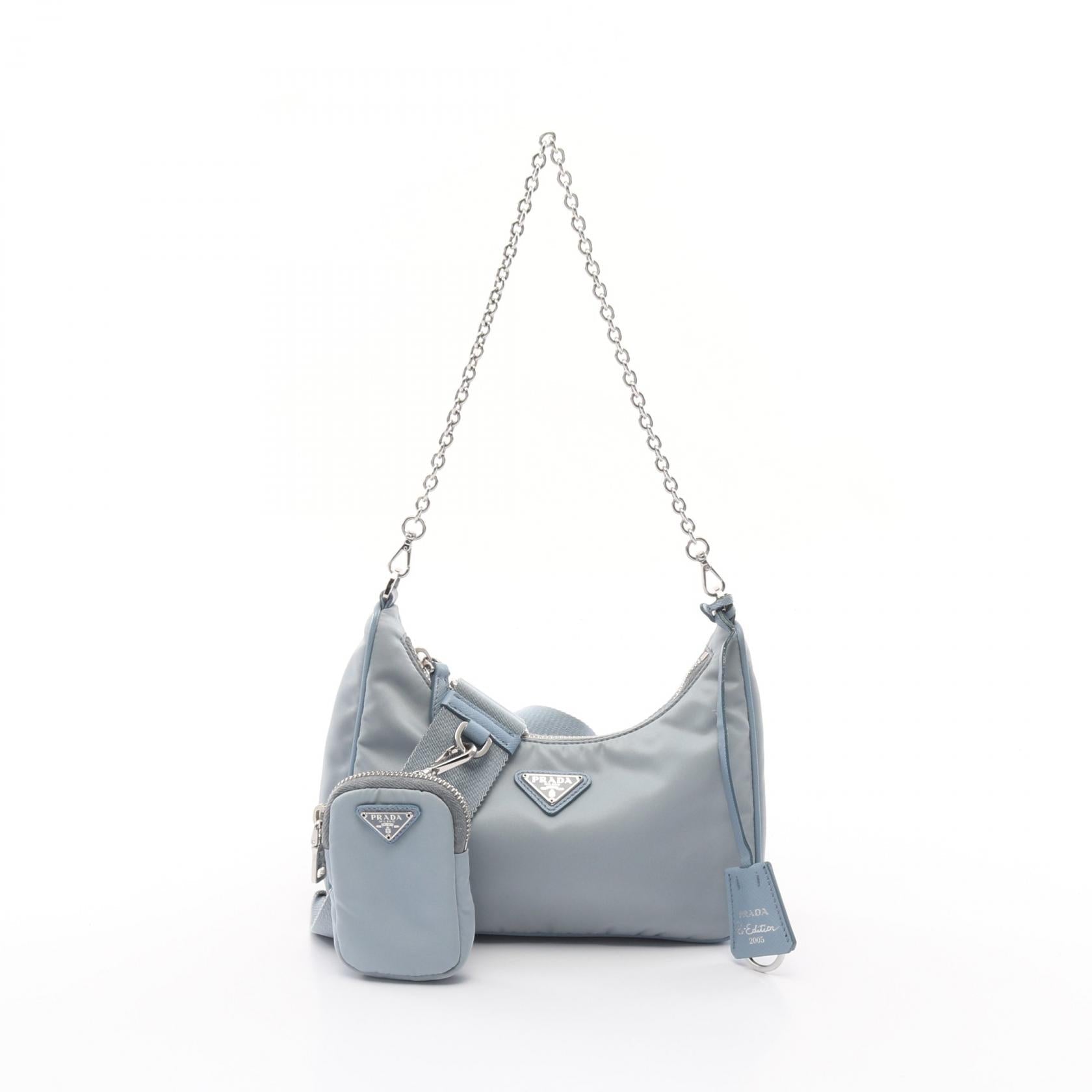 Prada Re Edition Re Shoulder Bag Leather Nylon Saffiano