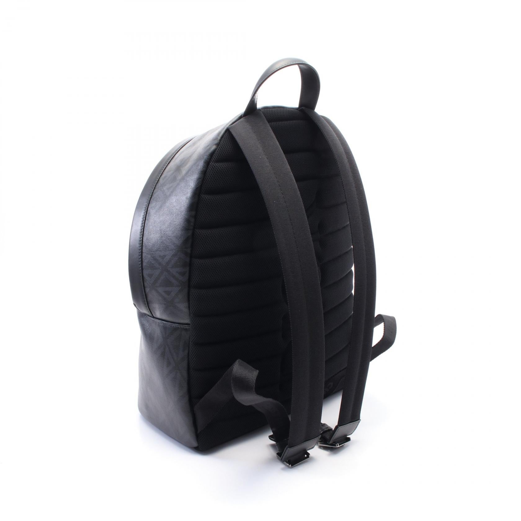 Dior Homme Rider Cd Diamond Pvc Coated Backpack Leather Canvas