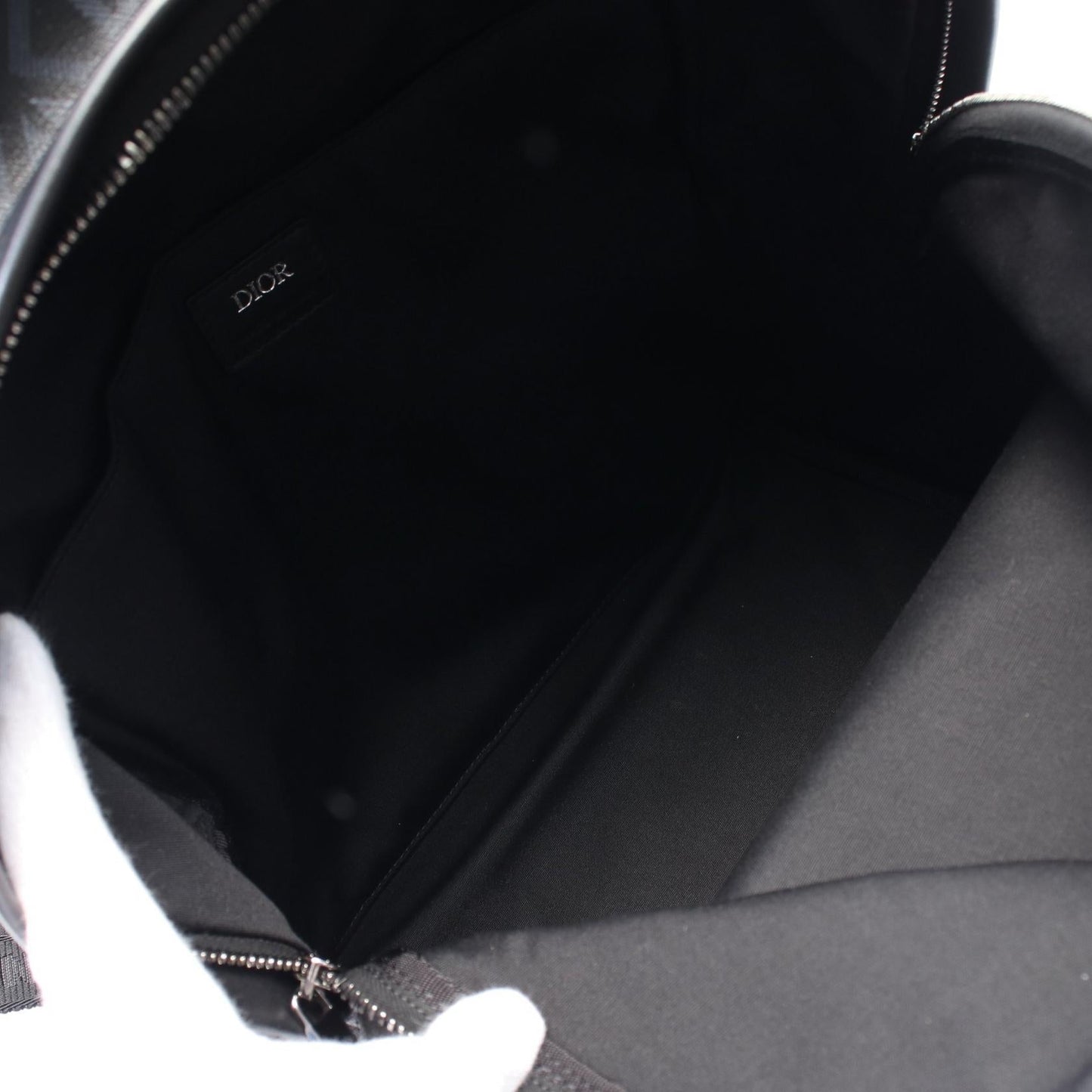 Dior Homme Rider Cd Diamond Pvc Coated Backpack Leather Canvas