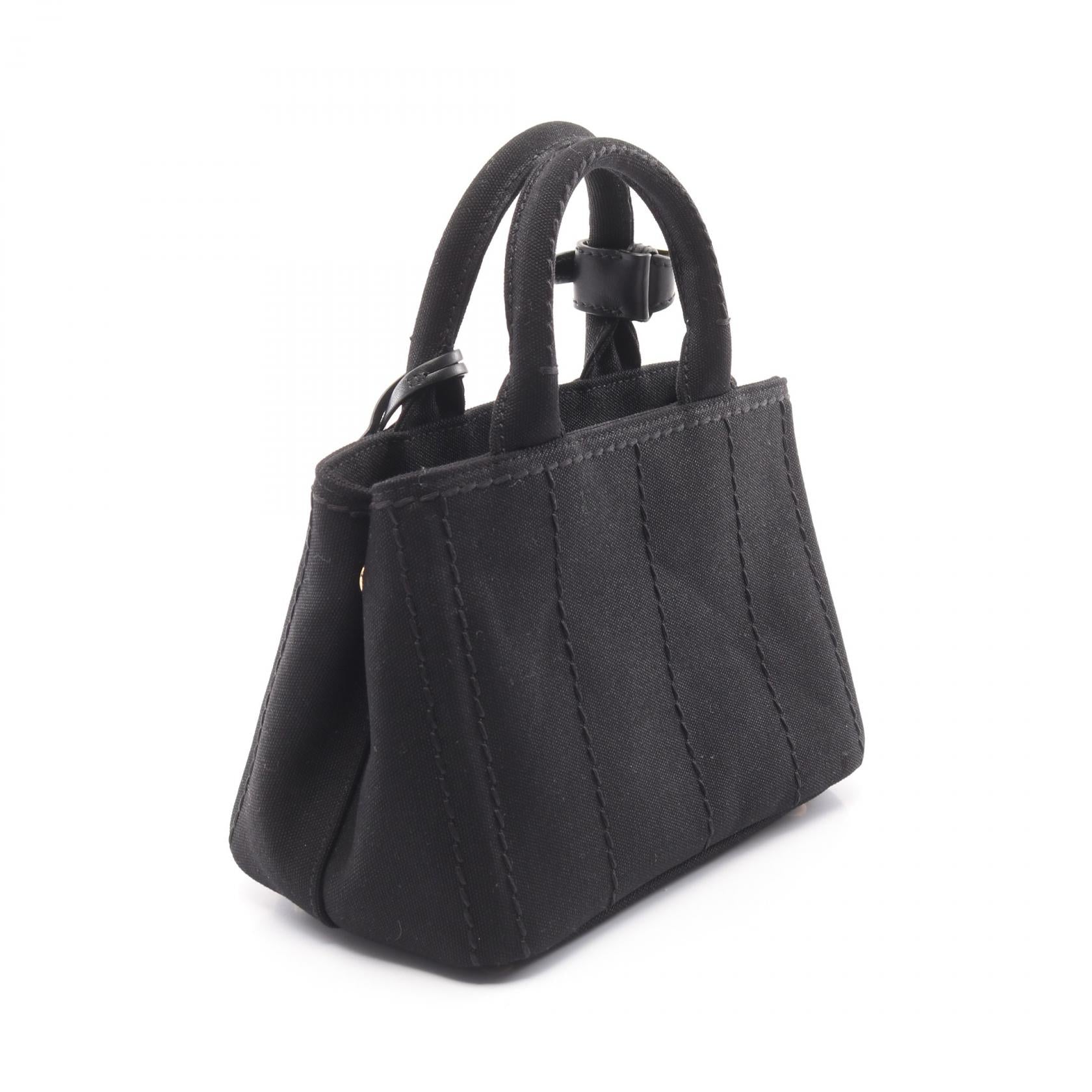 Prada 1Ba038 Handbag Canvas Travel Bag