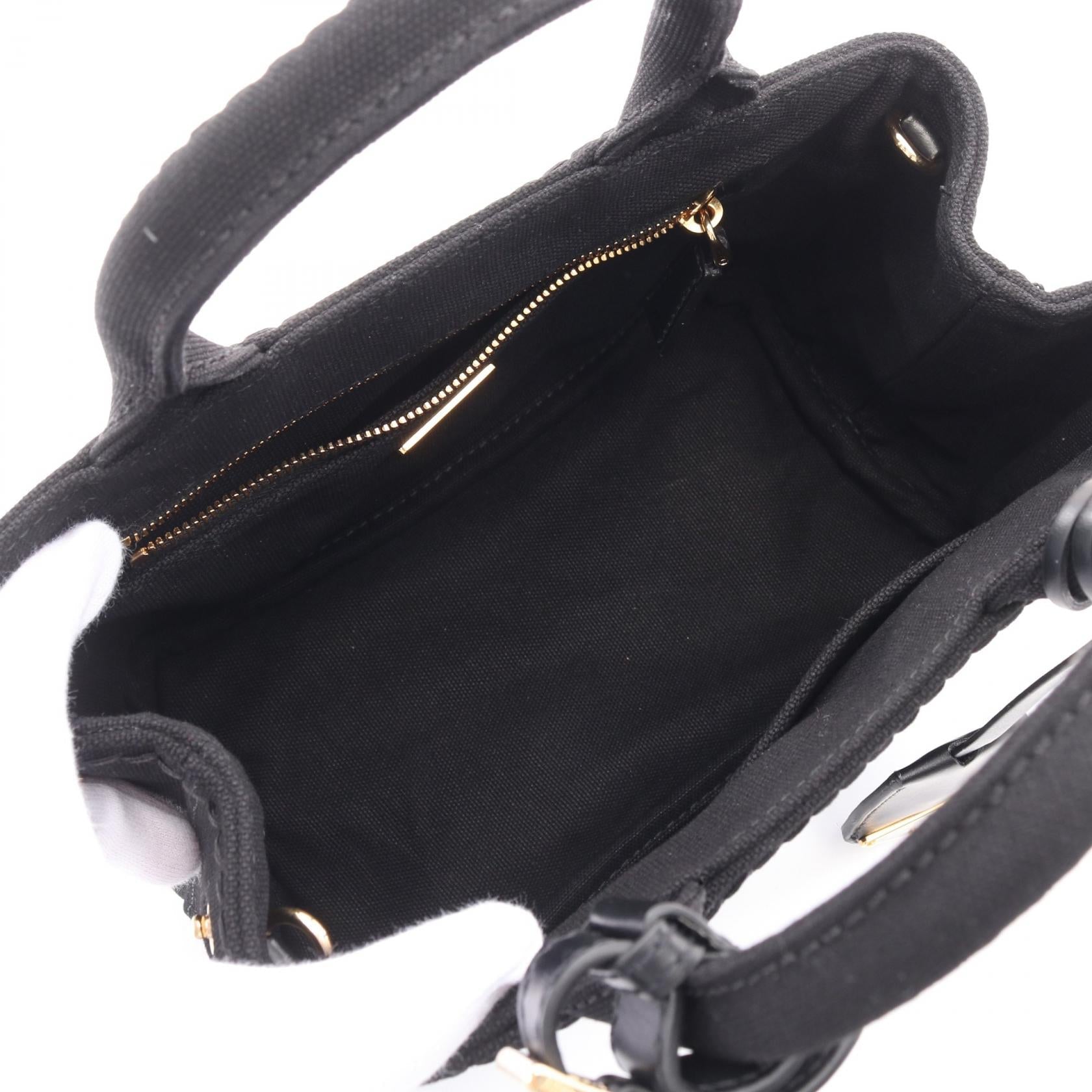 Prada 1Ba038 Handbag Canvas Travel Bag