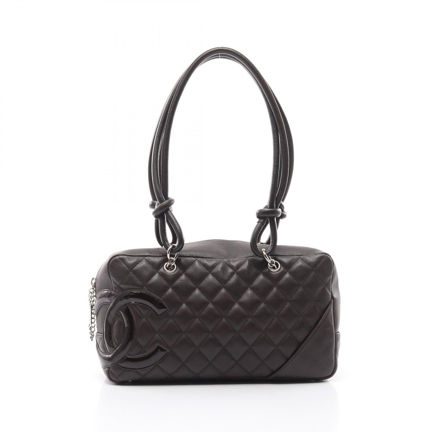 Chanel Cambon Line Leather Patent Leather 2way Shoulder Bag