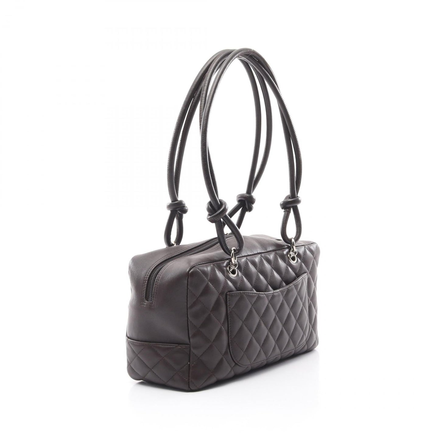 Chanel Cambon Line Leather Patent Leather 2way Shoulder Bag