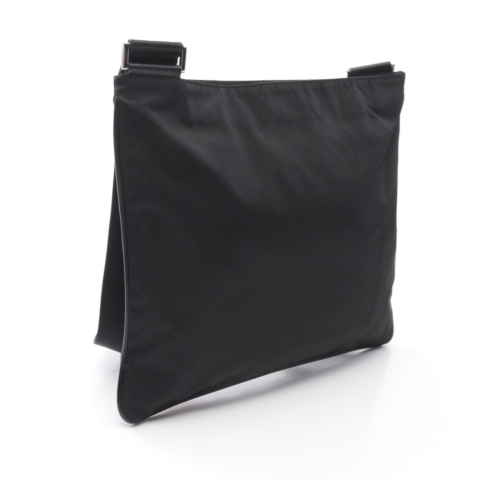 Prada Tessuto Saffi Shoulder Bag Bag Leather Nylon Saffiano