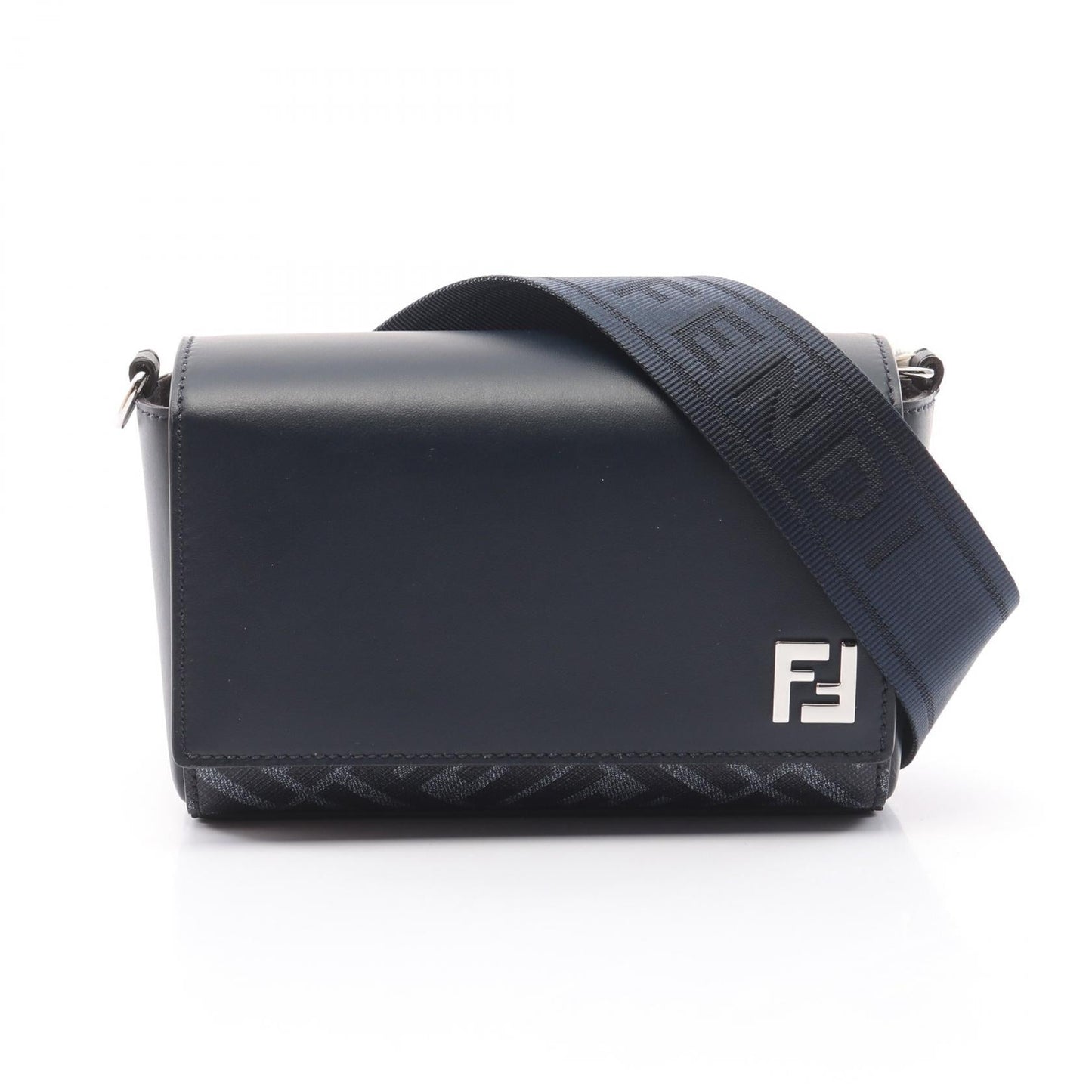 Fendi Ff Squared Shoulder Bag Leather