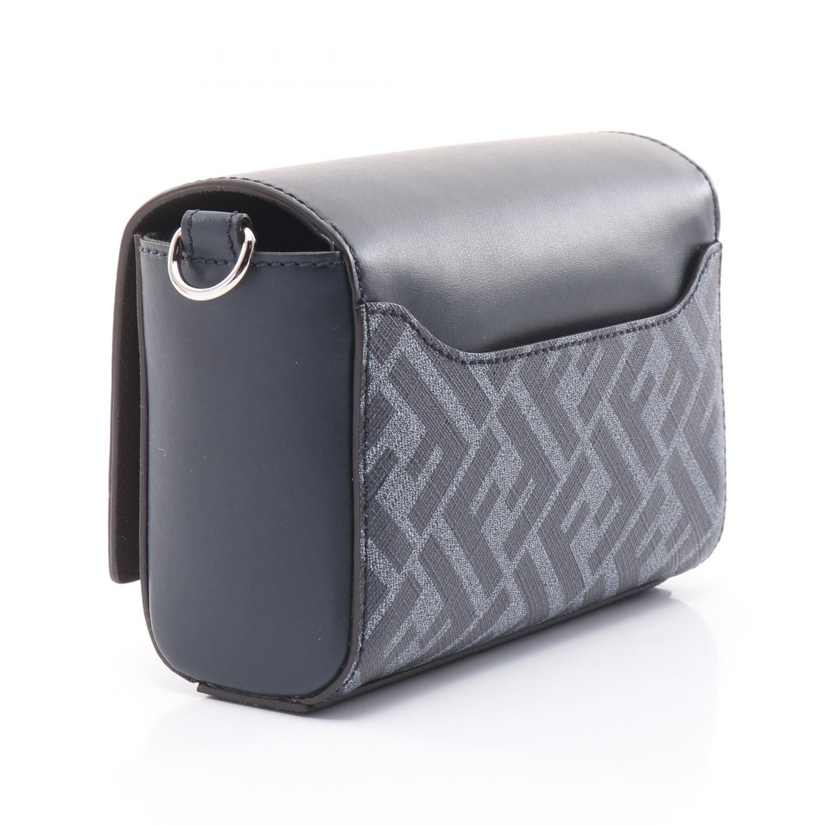 Fendi Ff Squared Shoulder Bag Leather