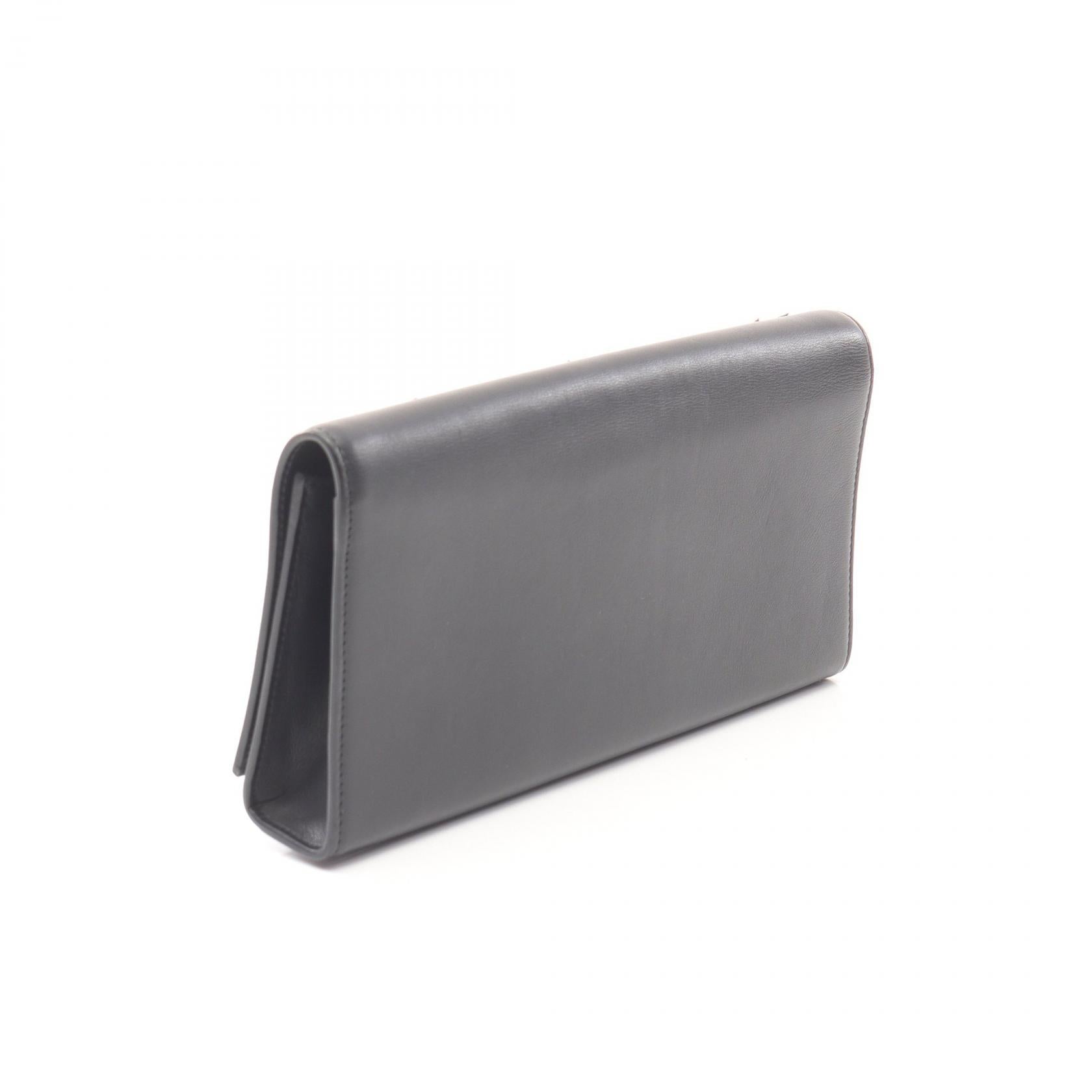 YSL Saint Laurent Clutch Bag Leather Monogram