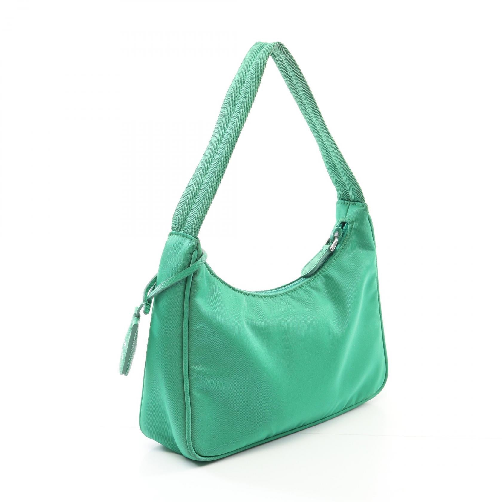 Prada Re Edition Tessuto Handbag Leather Nylon Saffiano Travel Bag