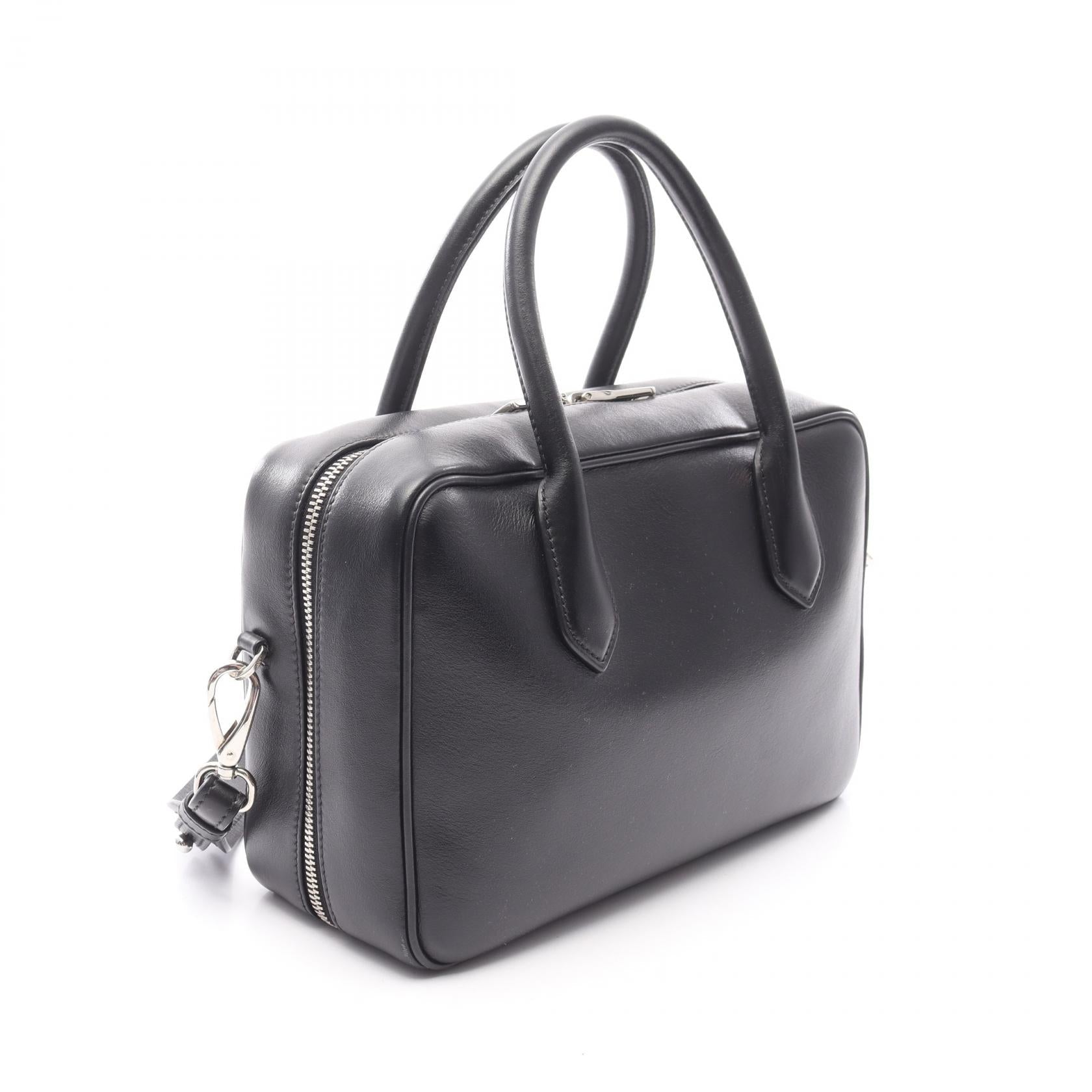 Prada Banana Print Handbag Leather Travel Bag
