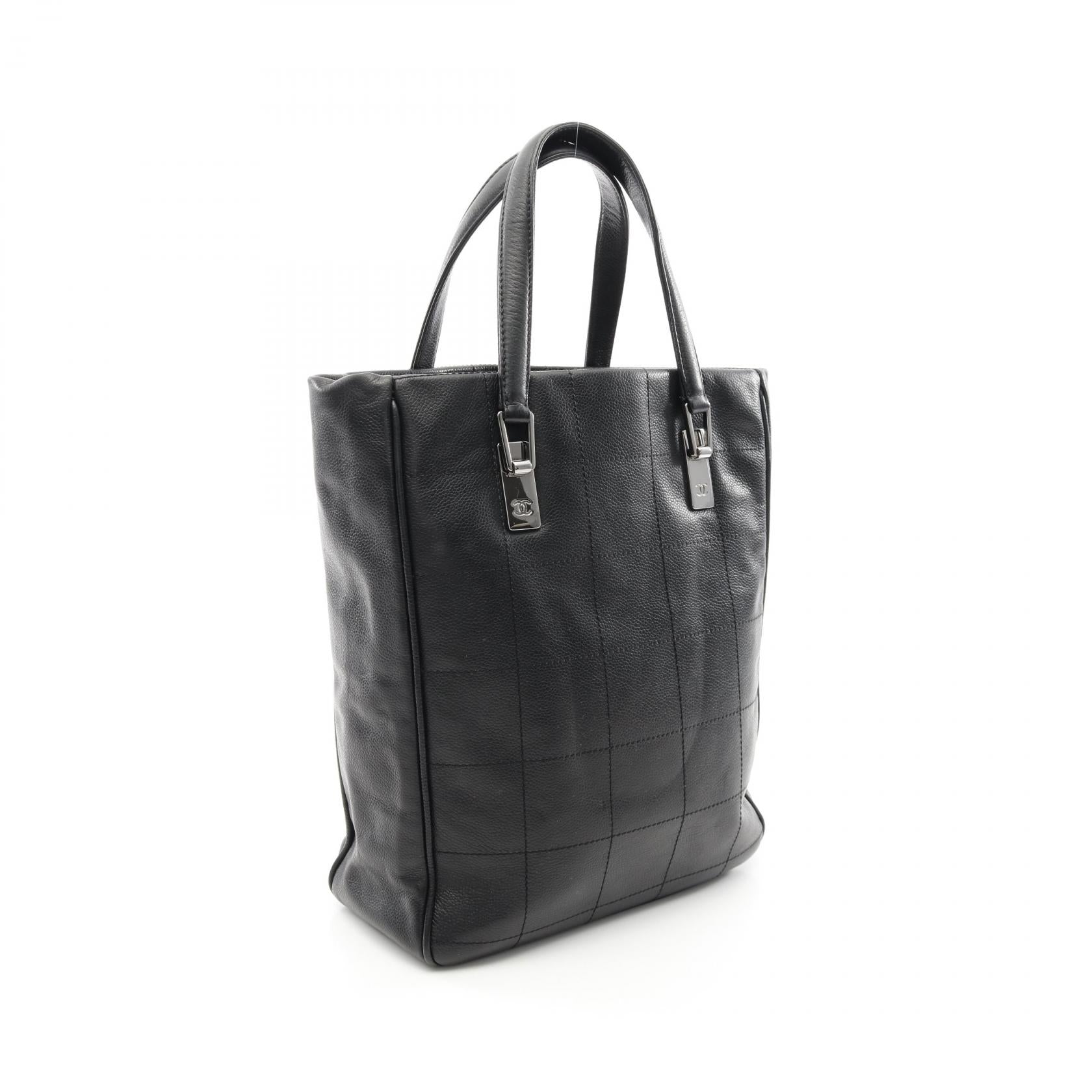 Chanel Choco Bar Caviar Skin Tote Bag