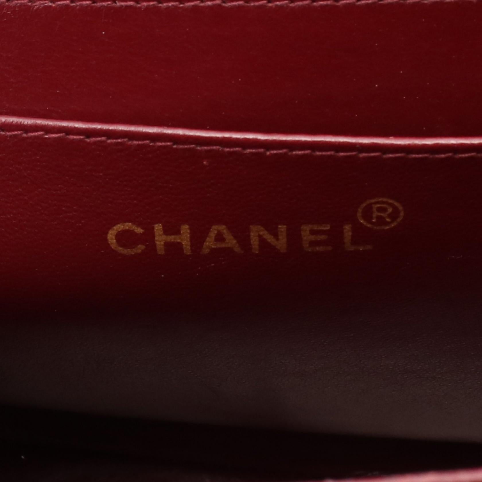 Chanel Deauville Matelasse 34 Lambskin Shoulder Bag