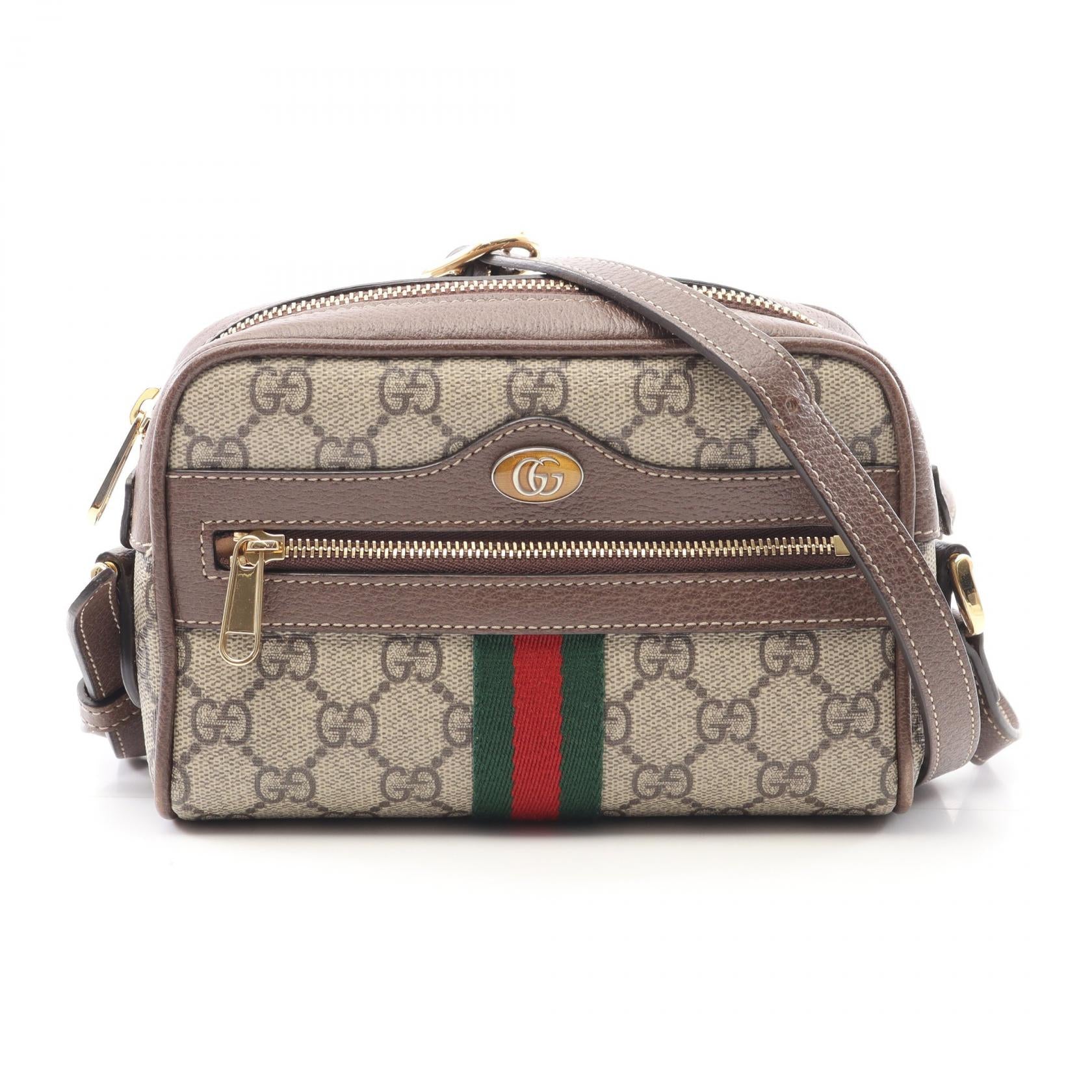 Gucci Ophidia Pvc Coated Shoulder Bag Canvas