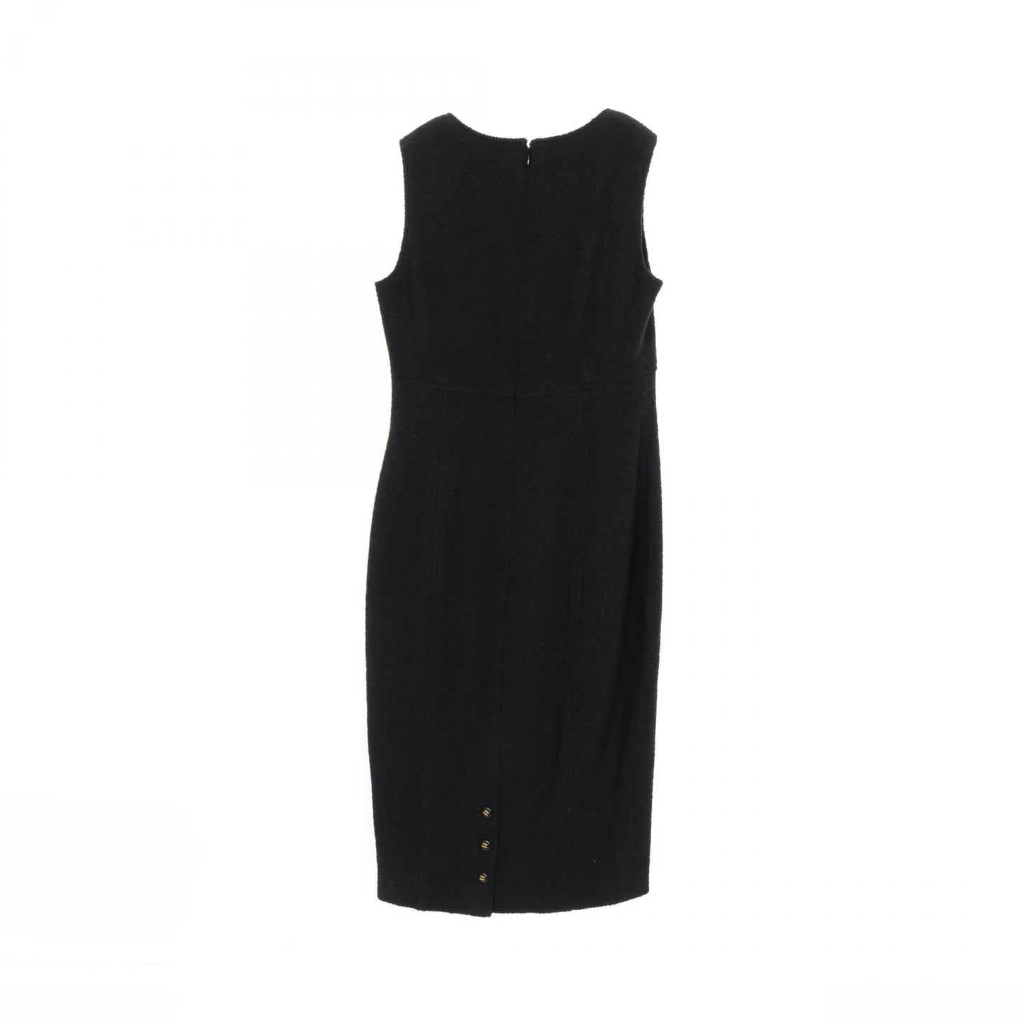 Chanel Coco Mark Button Wool Dress