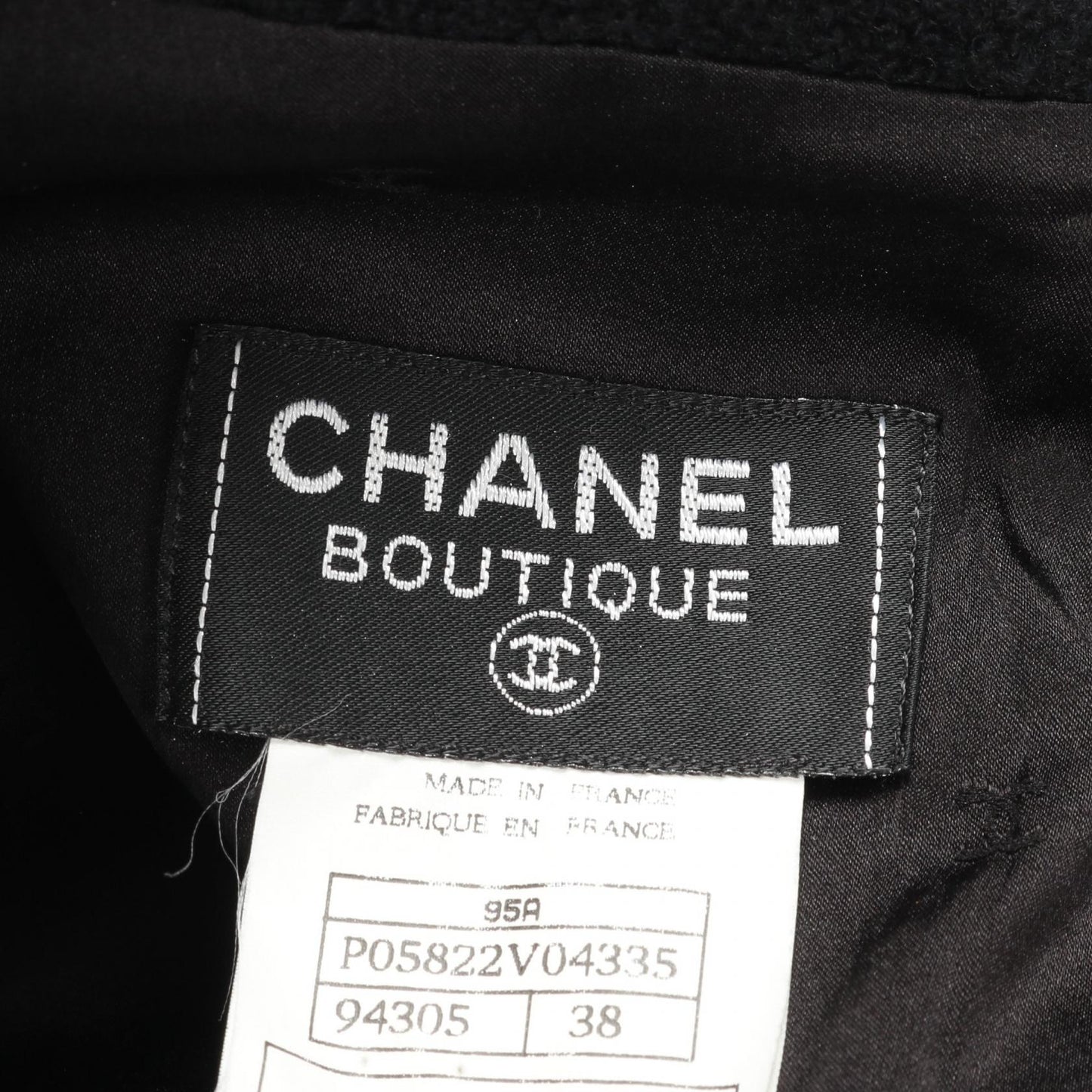 Chanel Coco Mark Button Wool Dress