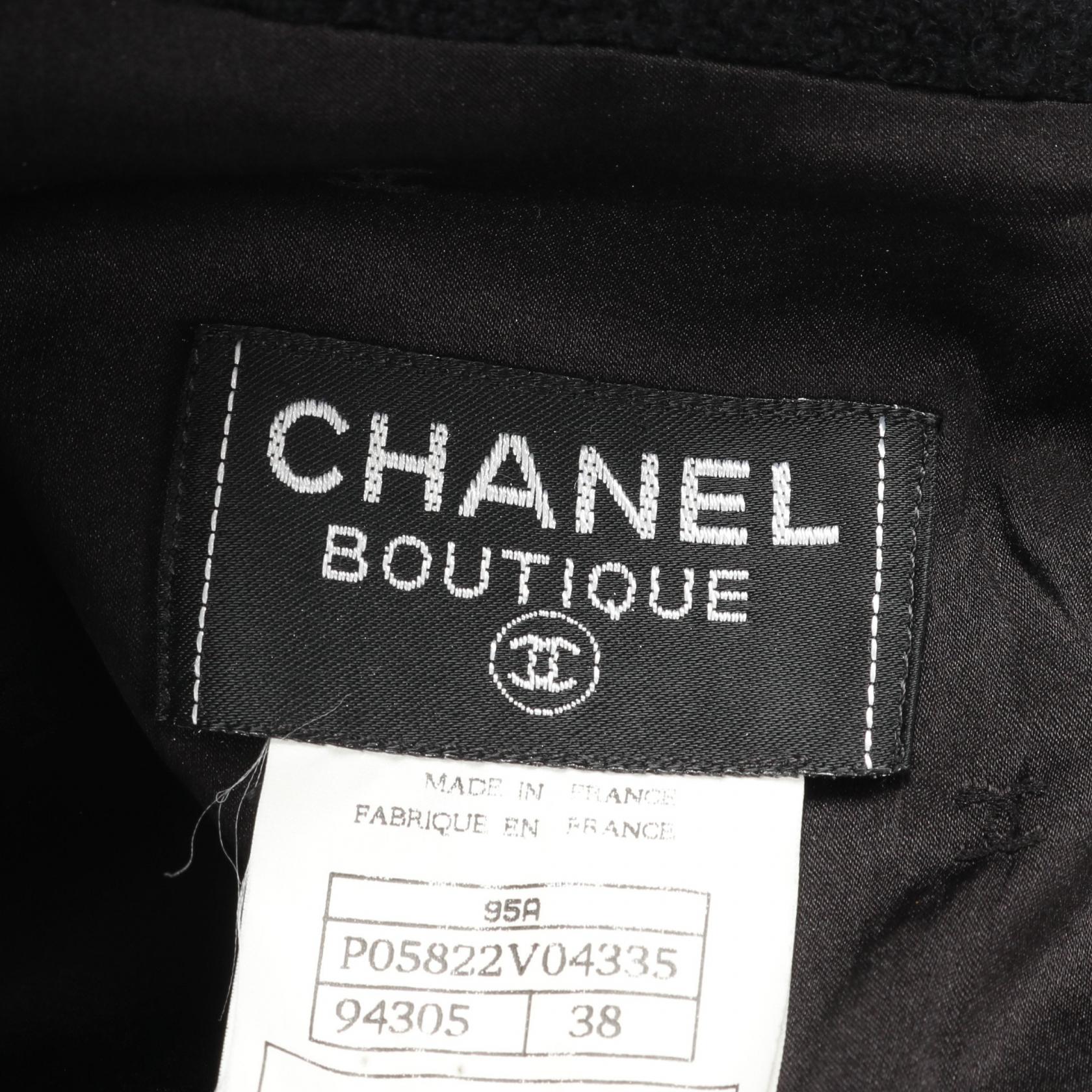 Chanel Coco Mark Button Wool Dress