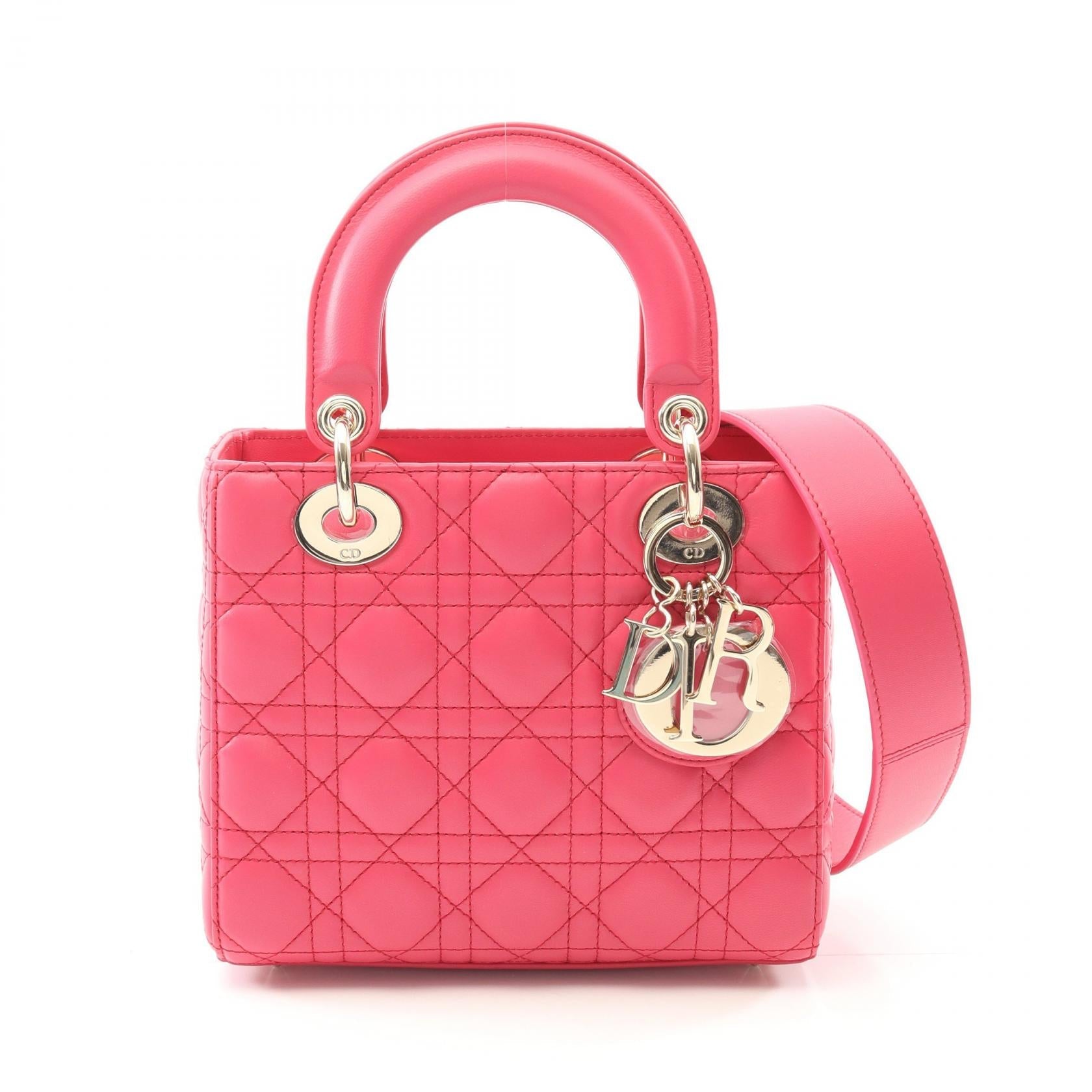 Dior Lady Cannage Calfskin Handbag Travel Bag