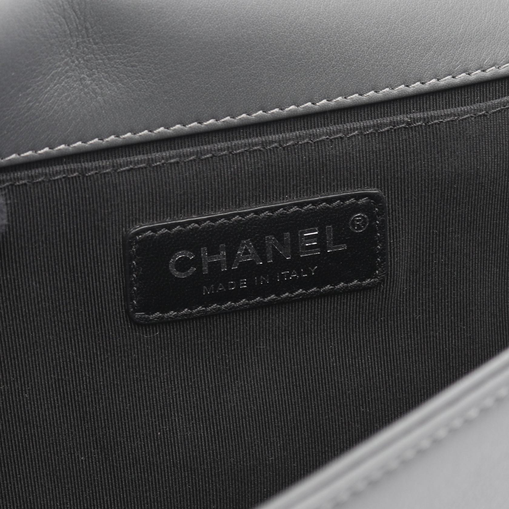 Chanel Boy Chanel Fabric Leather Shoulder Bag