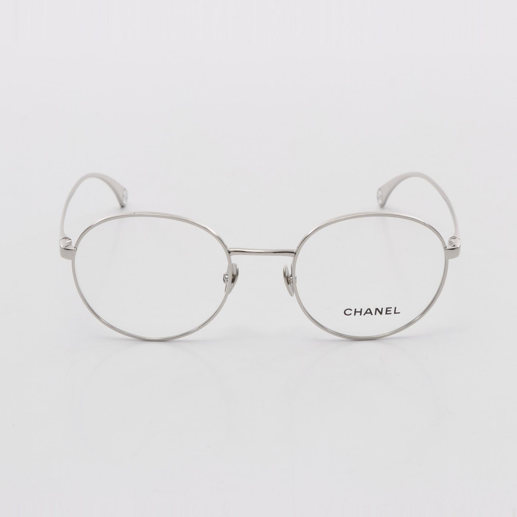 Chanel Oval Shape Metal Optical Glasses Bag
