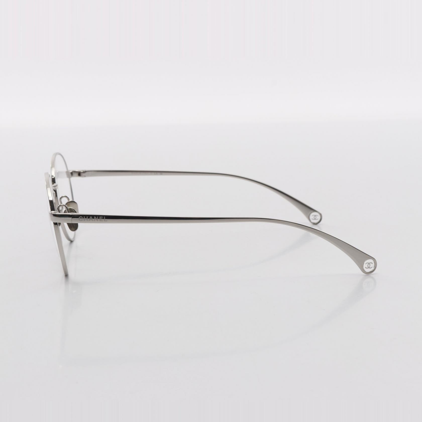 Chanel Oval Shape Metal Optical Glasses Bag