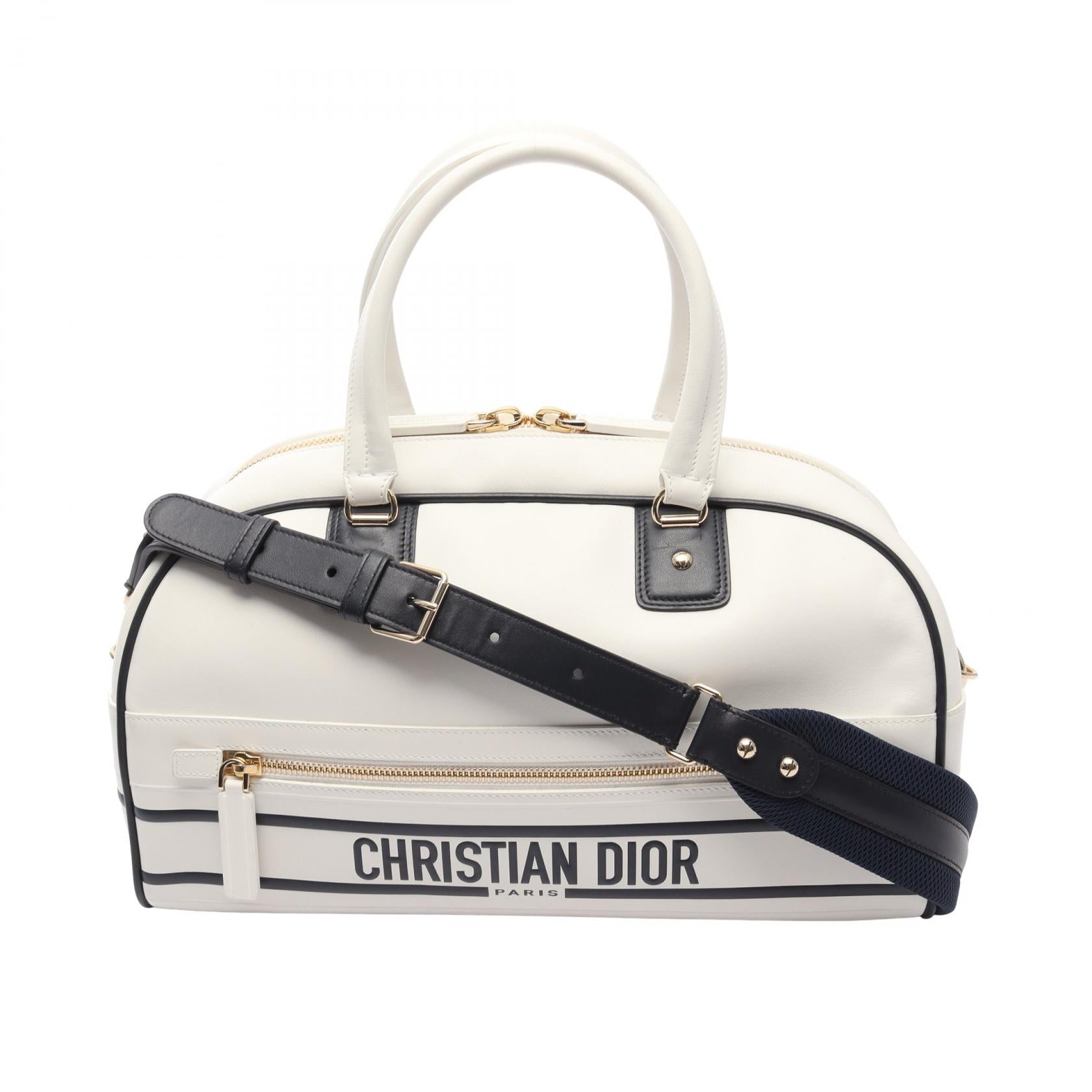 Dior Vibe 2Way Bag Leather Medium Travel Bag