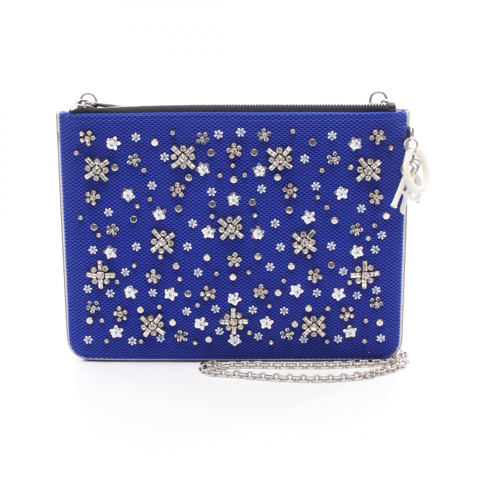 Dior Christian Fabric Shoulder Bag Leather