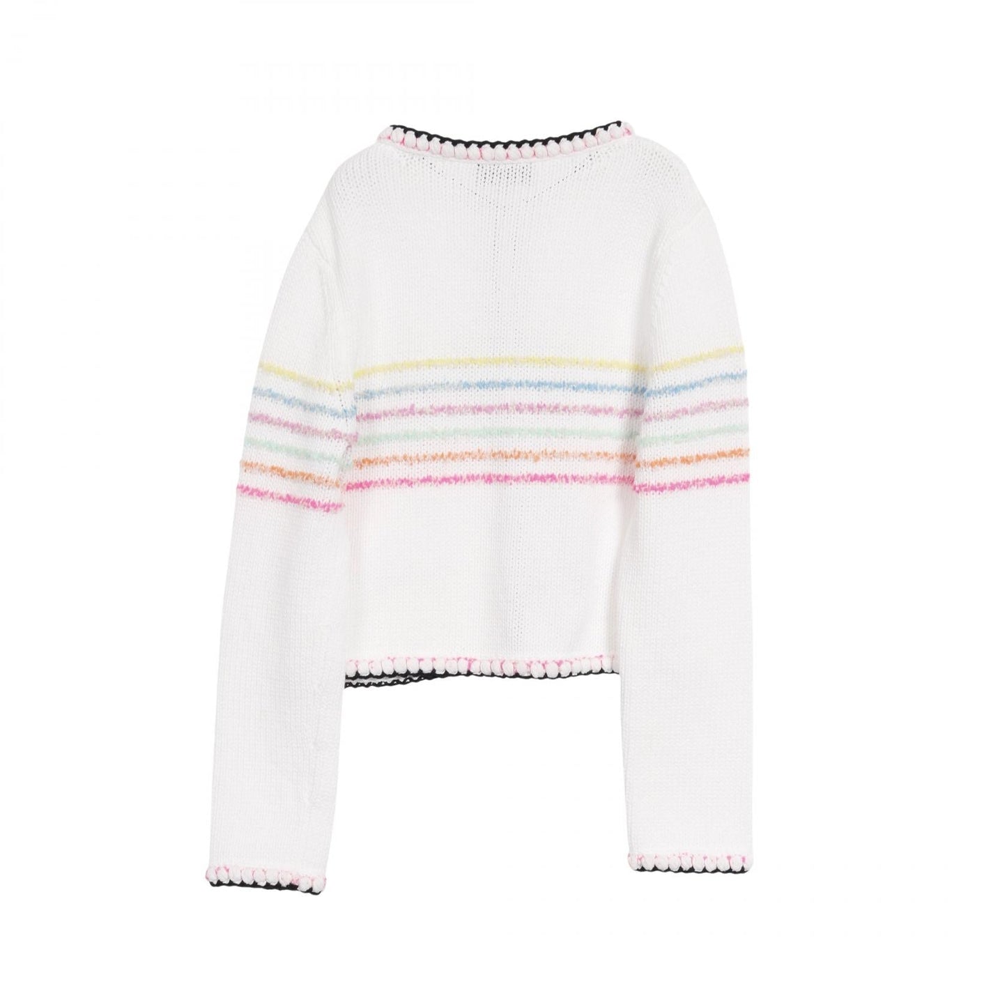 Chanel Coco Mark Button Cotton Nylon Cardigan Bag