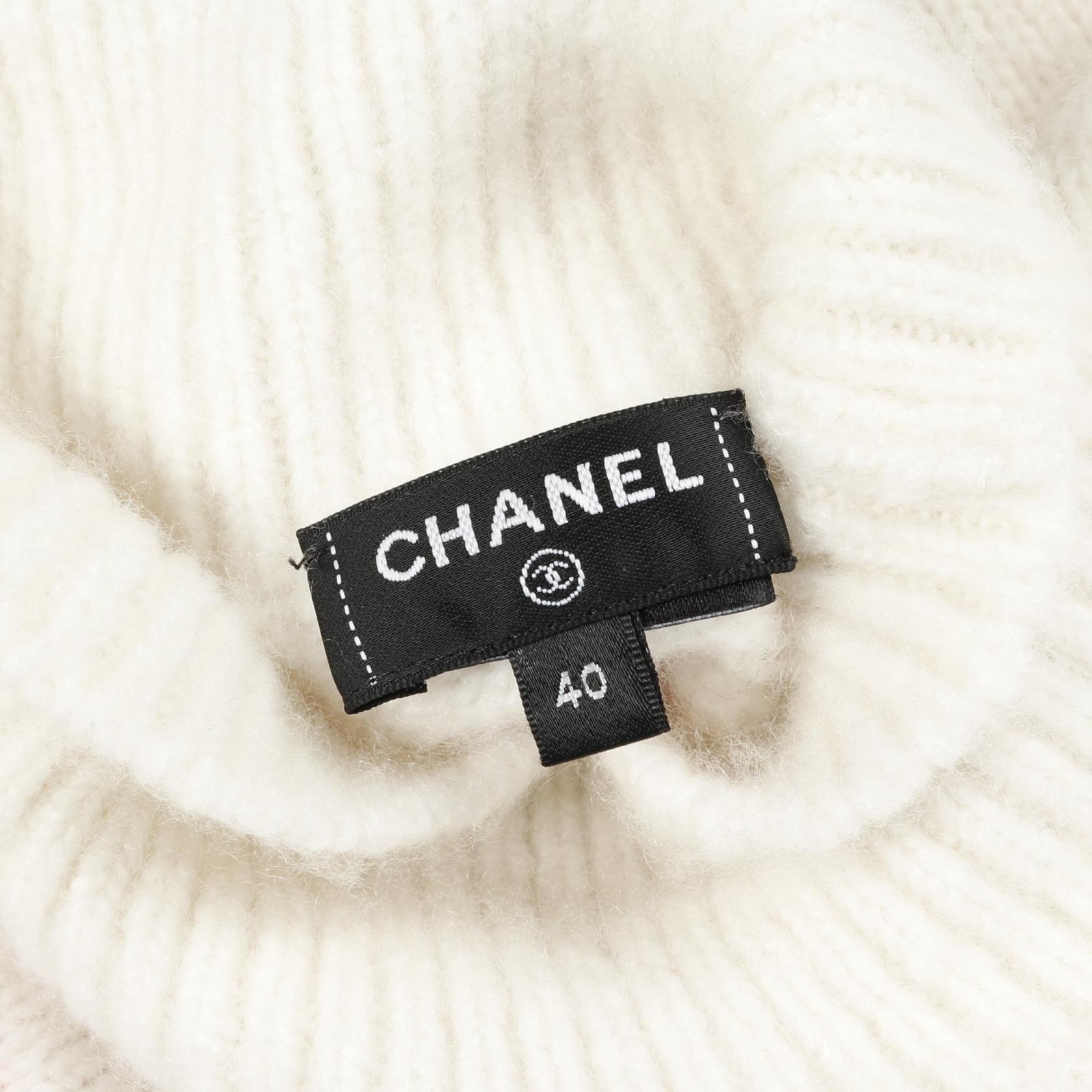 Chanel Coco Mark Cashmere Silk Knitwear Bag