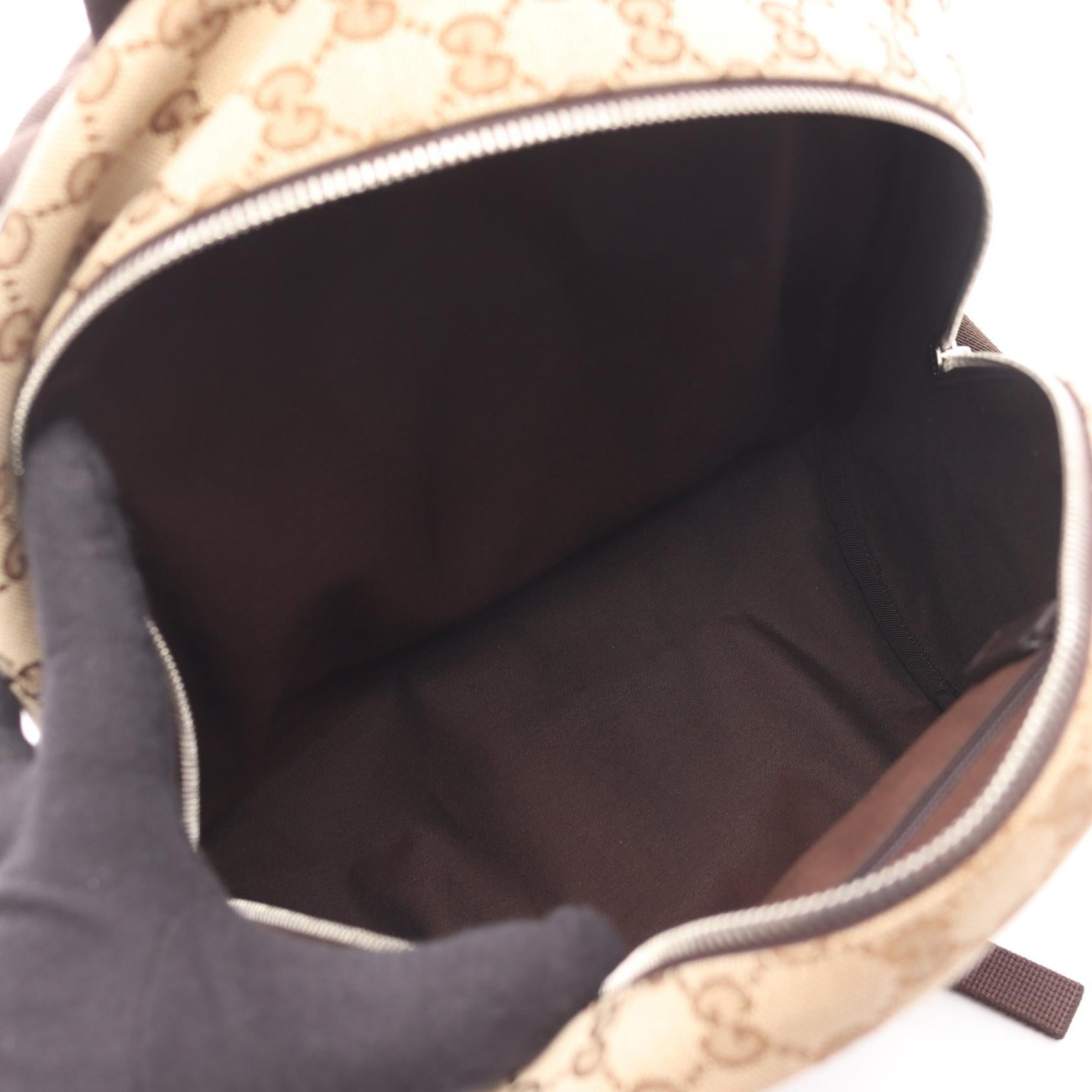 Gucci Backpack Canvas Leather Backpack