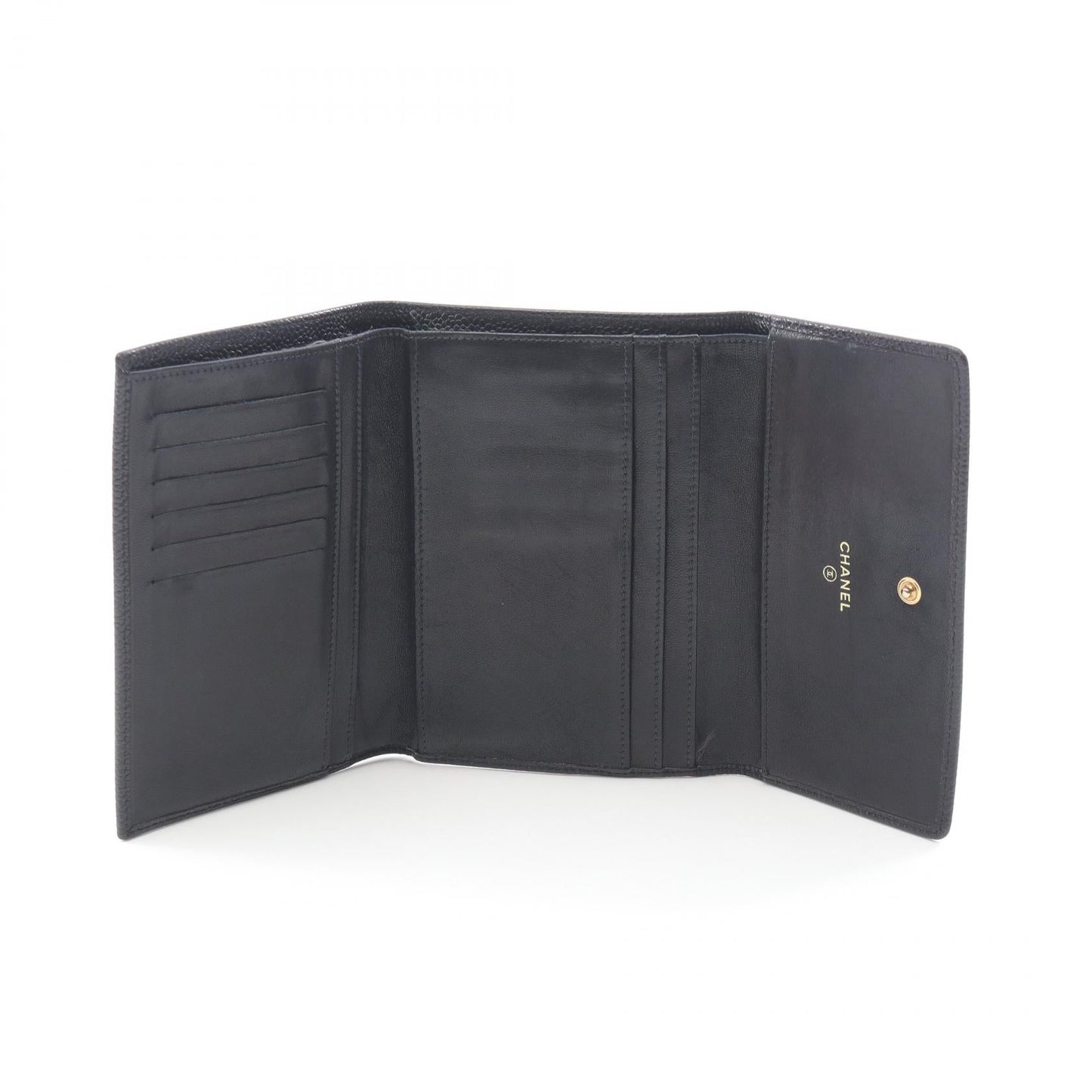 Chanel Coco Mark Grained Calfskin Wallet