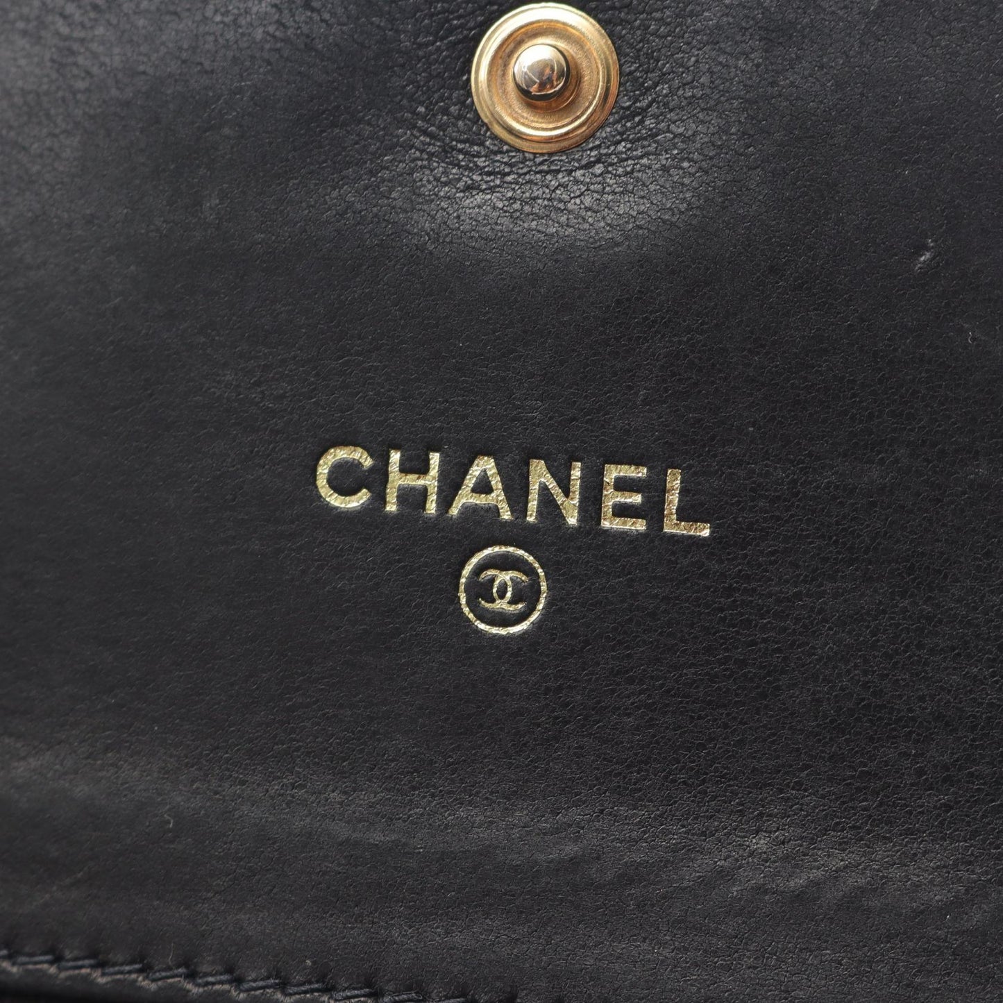 Chanel Coco Mark Grained Calfskin Wallet