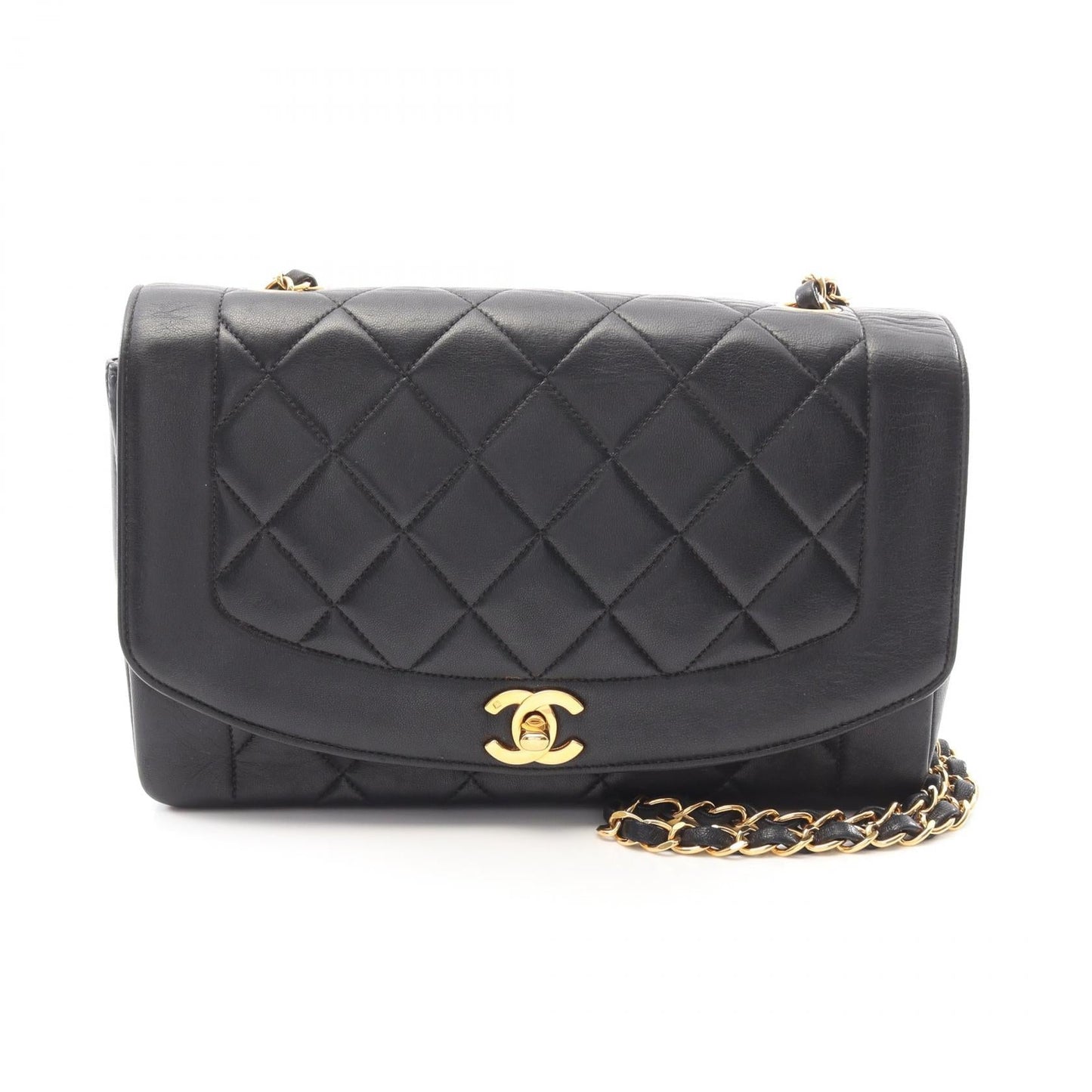 Chanel Matelasse Diana Flap Lambskin Shoulder Bag